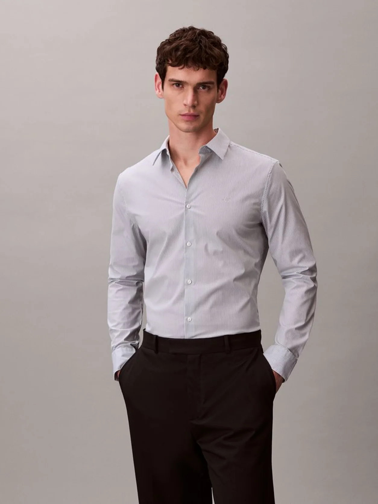 SLIM STRETCH STRIPE SHIRT