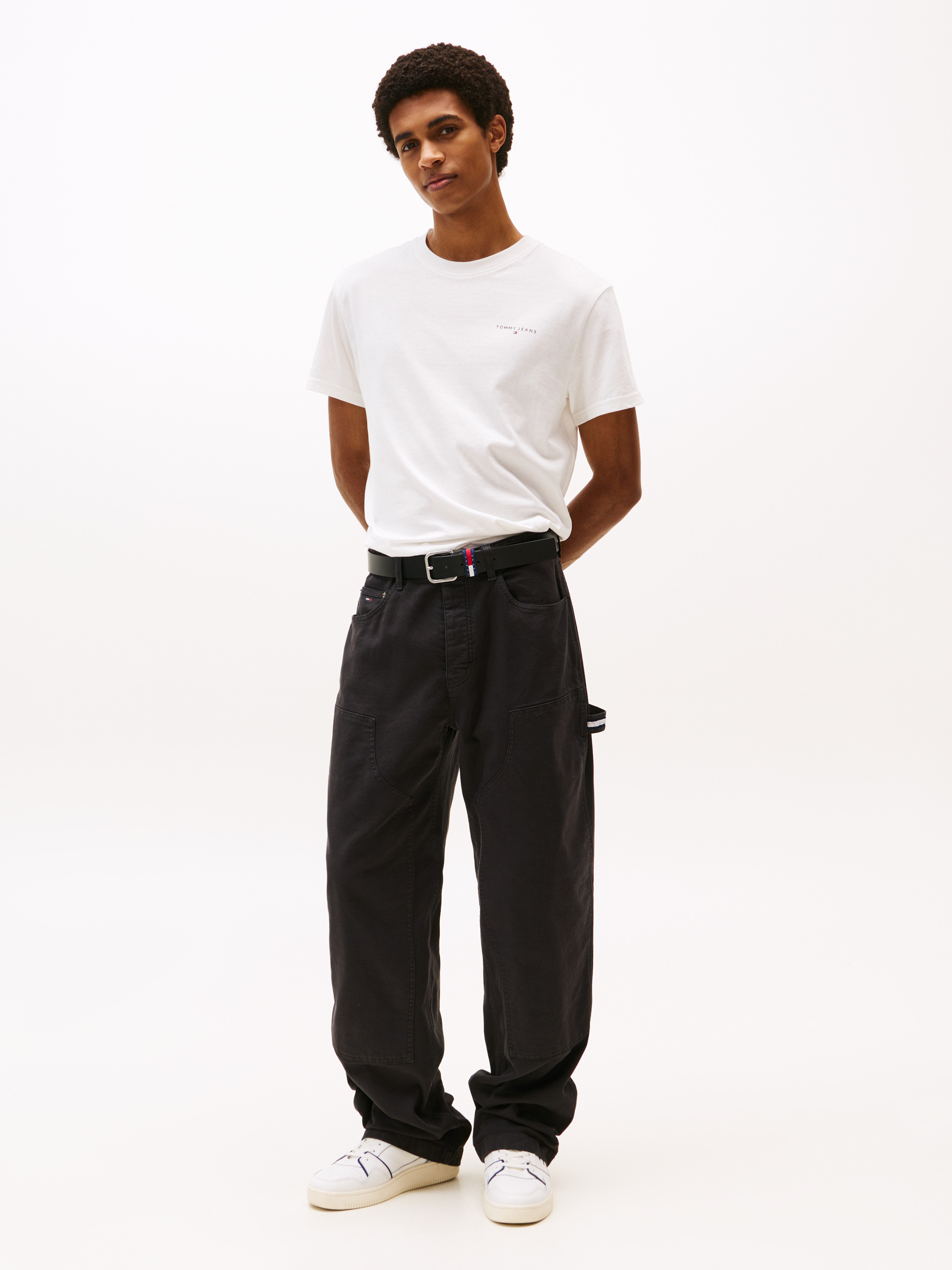 TOMMY JEANS-TJM SLIM LINEAR CHEST TEE EXT