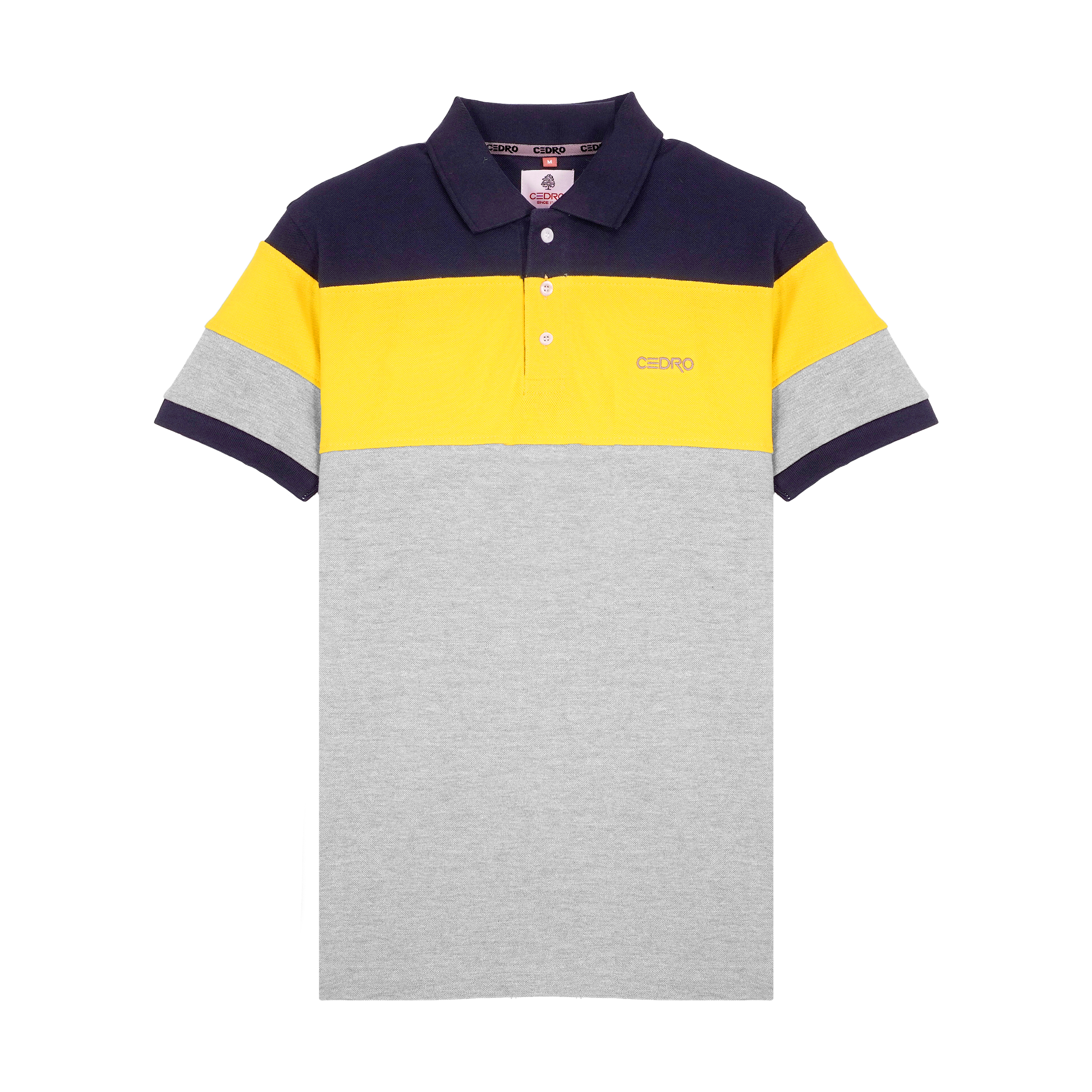 CEDRO-MULTI TONE 100% COTTON PQ POLO