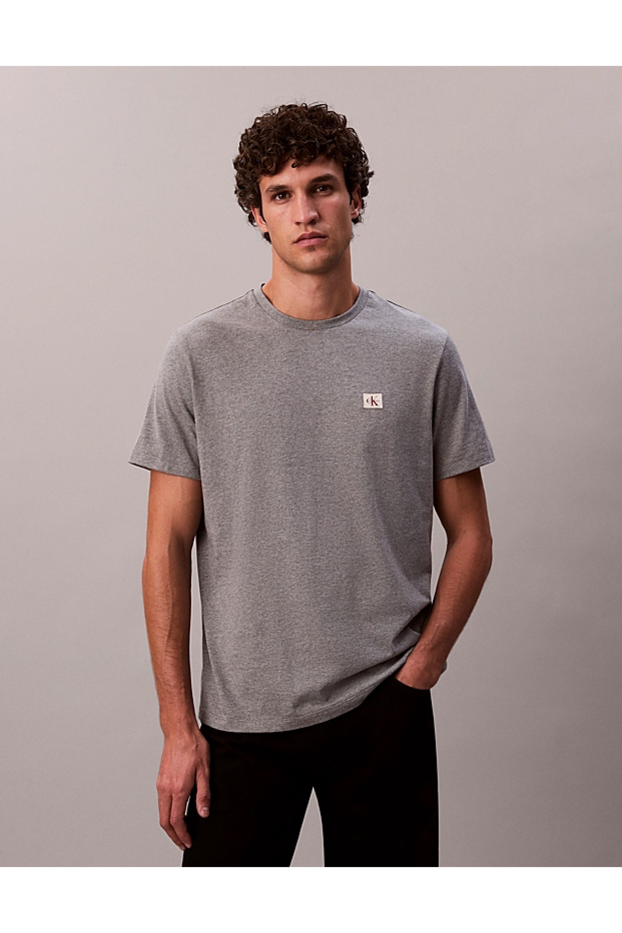 CALVIN KLEIN-SS BADGE 30S JERSEY CL