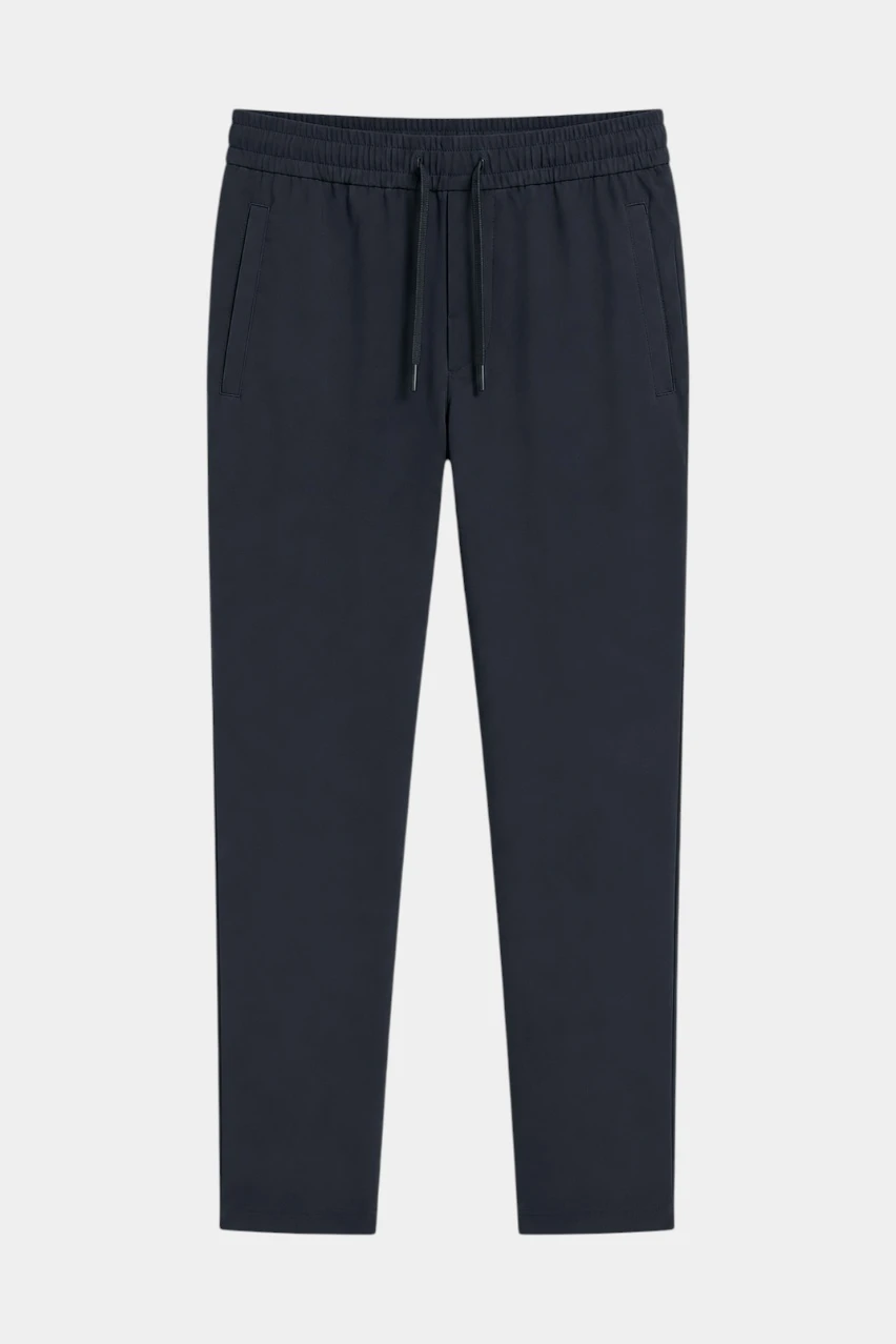 BOSS SLIM-FIT STRETCH CHINOS WITH TONAL CONTRAST LOGO