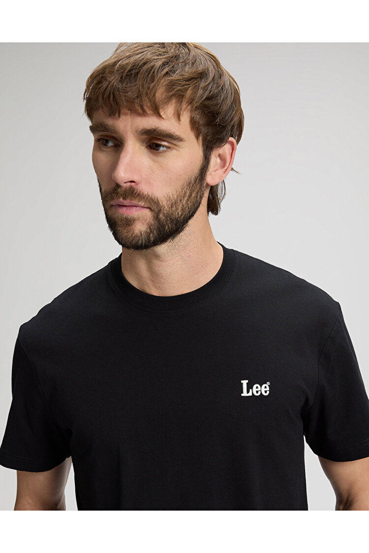 SS SMALL LOGO TEE BLACK
