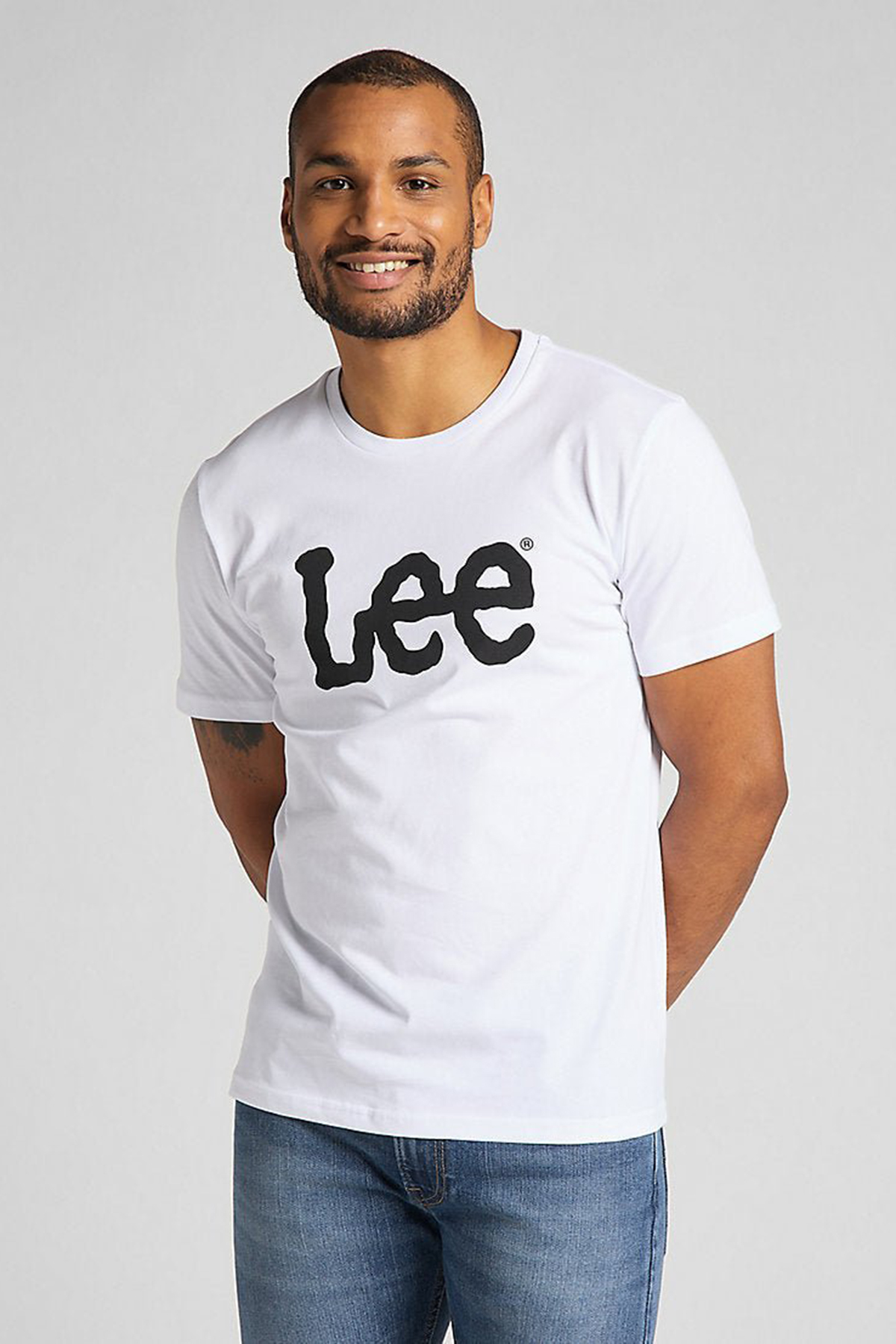 WOBBLY LOGO TEE WHITE