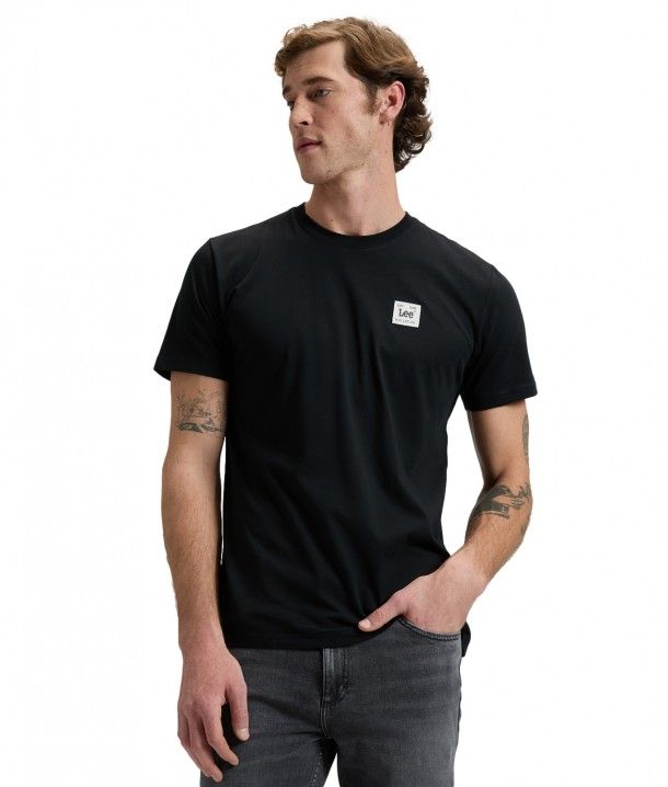 WOVEN LABEL TEE BLACK