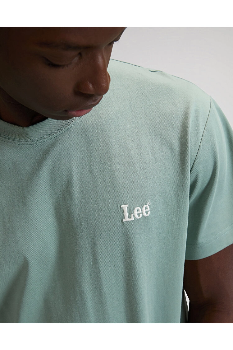 SS SMALL LOGO TEE DESERT SAGE