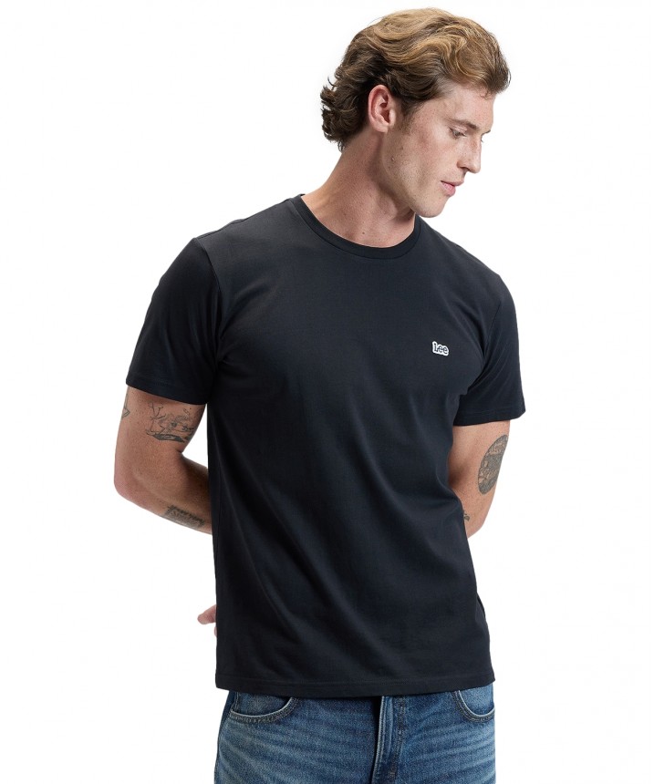 SS PATCH LOGO TEE WASHED BLACK