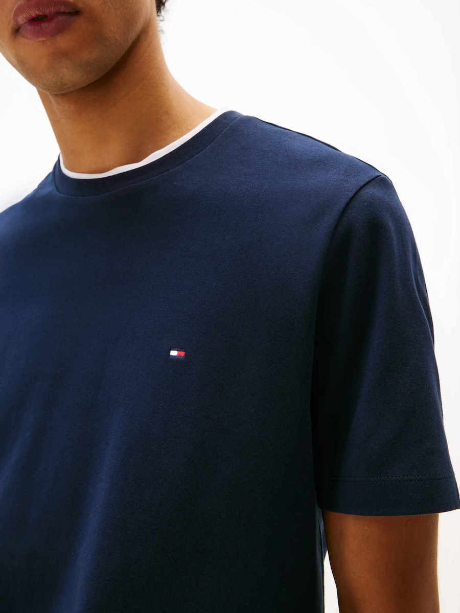 Crew Neck Interlock Knit T‑Shirt