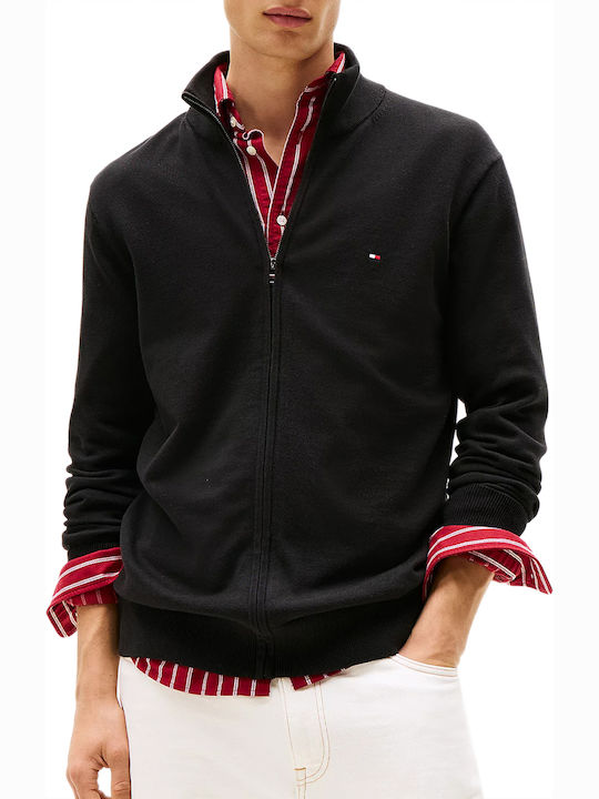 ESSENTIAL COTTON ZIP-THROUGH SWEATER