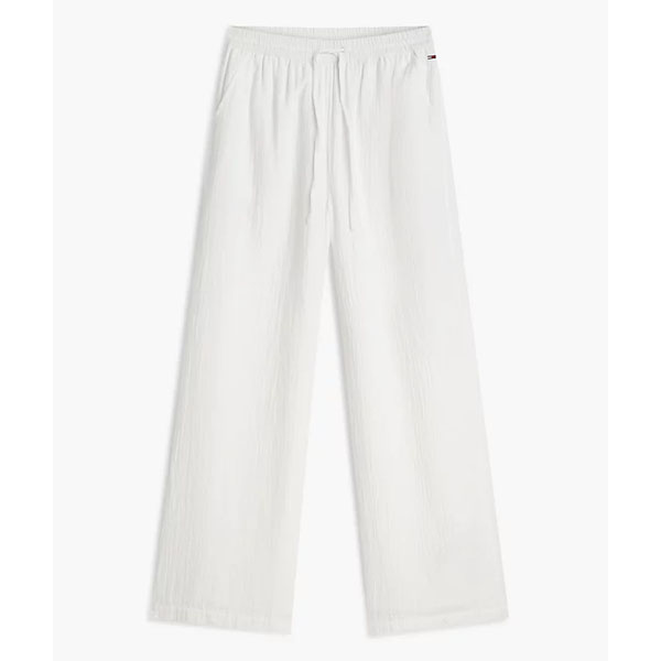TEXTURED LOOSE-FIT PANTS