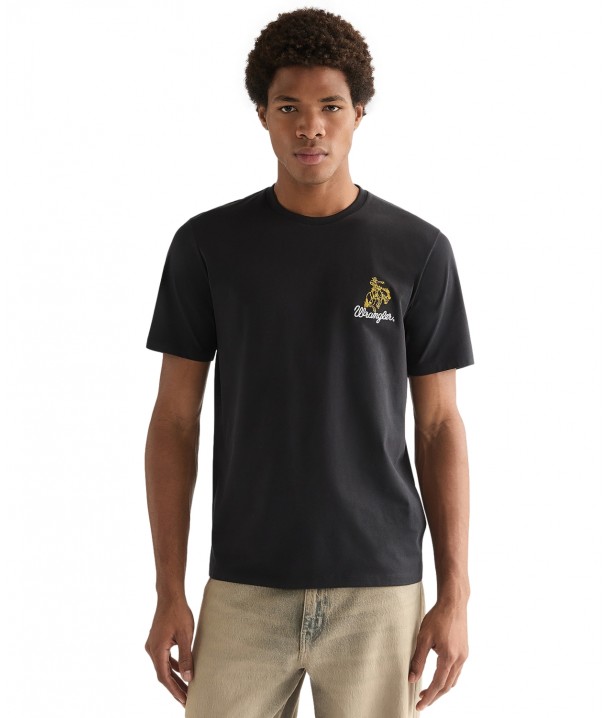 EMBROIDERY TEE BLACK
