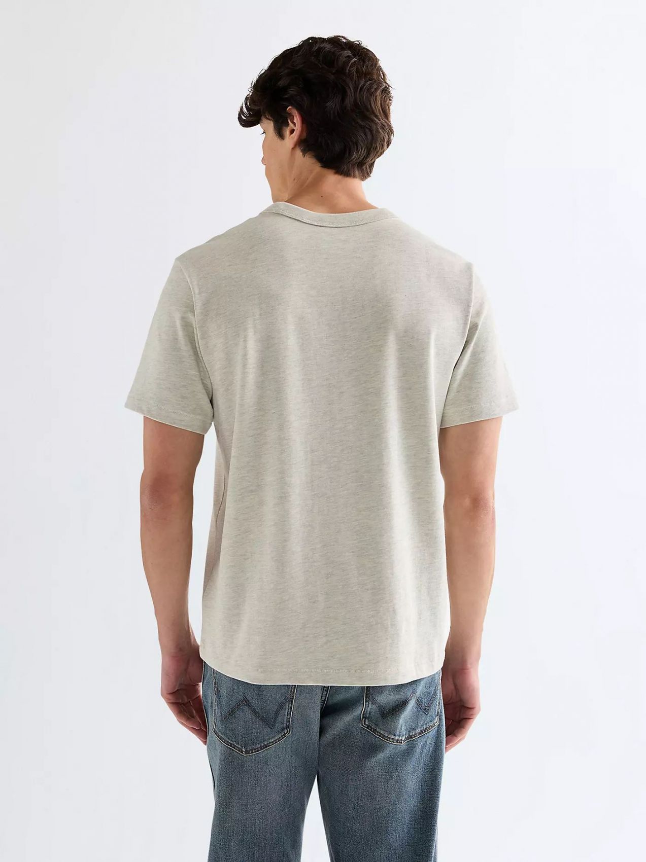 SS SOLID TEE OAT MEL