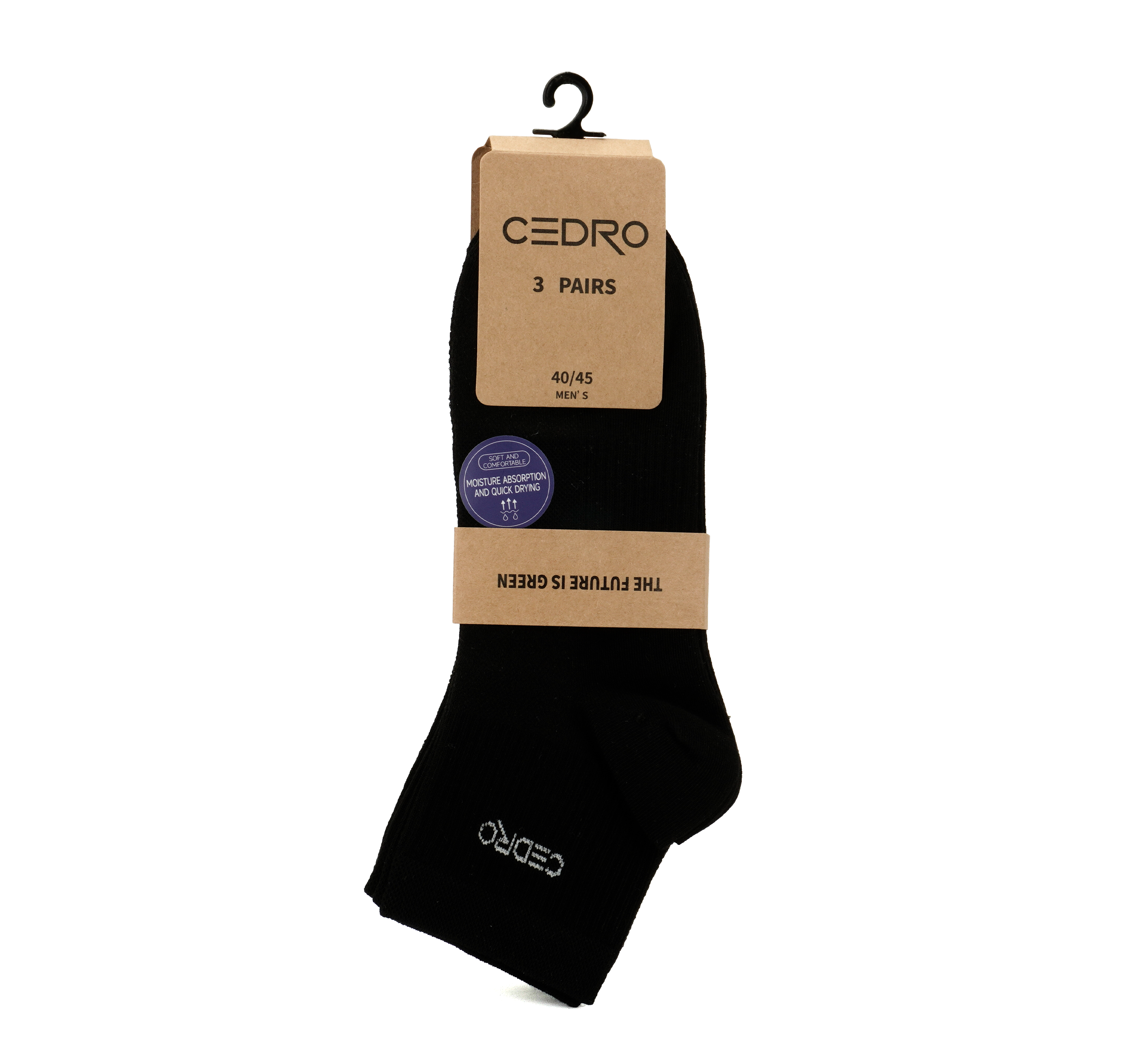 CEDRO MEN'S COOLING AND MOISTURE WICKING 3 PACK