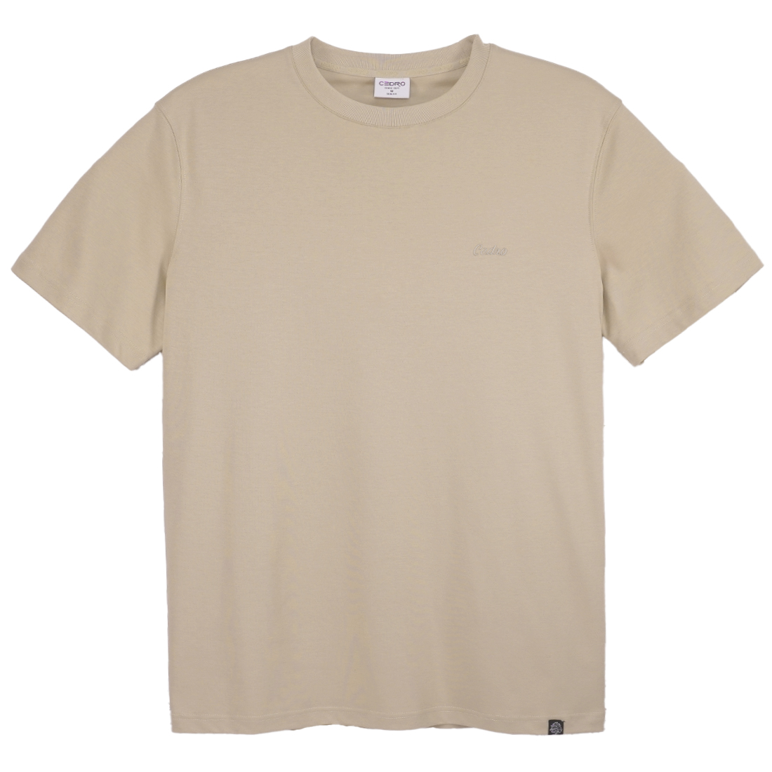 CEDRO-Essential Slim Fit Chest Logo Tee