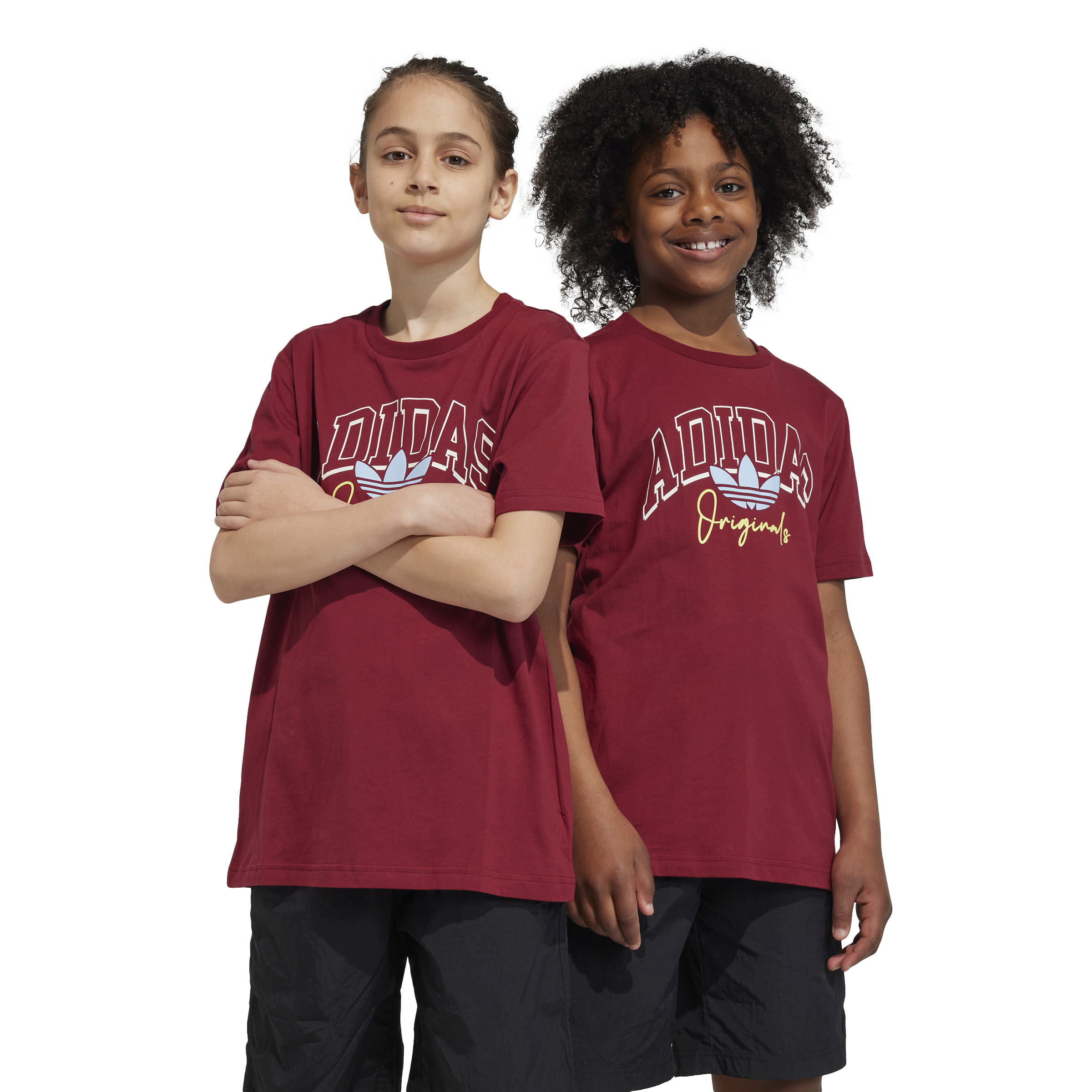 Adidas tee T-shirt burgundy for kidz