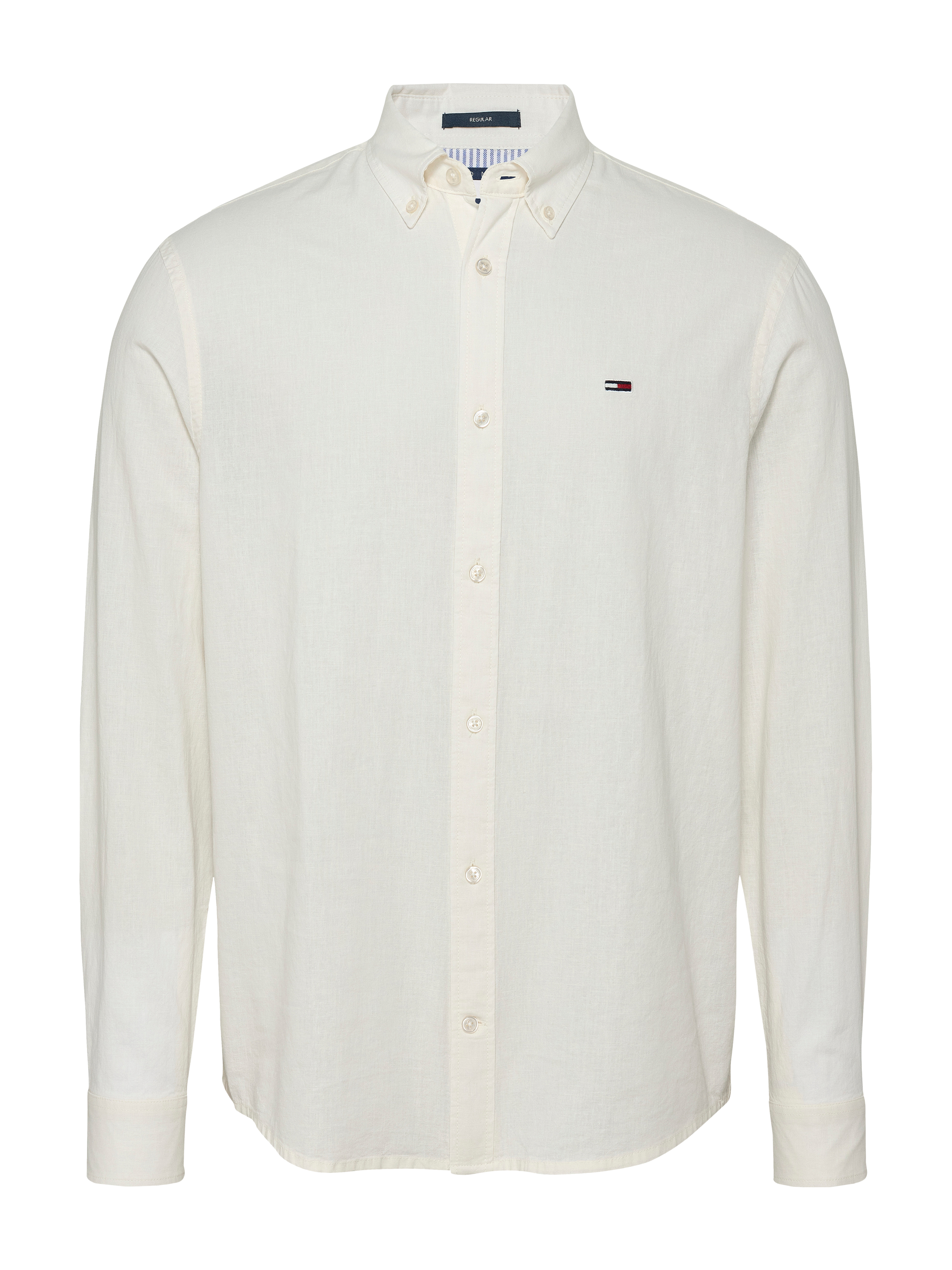 TOMMY JEANS - REG LINEN BLEND LS SHIRT EXT