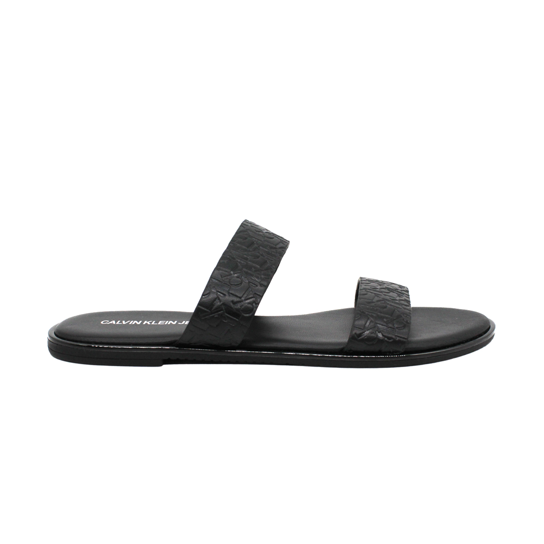Calvin Klein-FLAT SANDAL TWO STRAPS with brand's logo