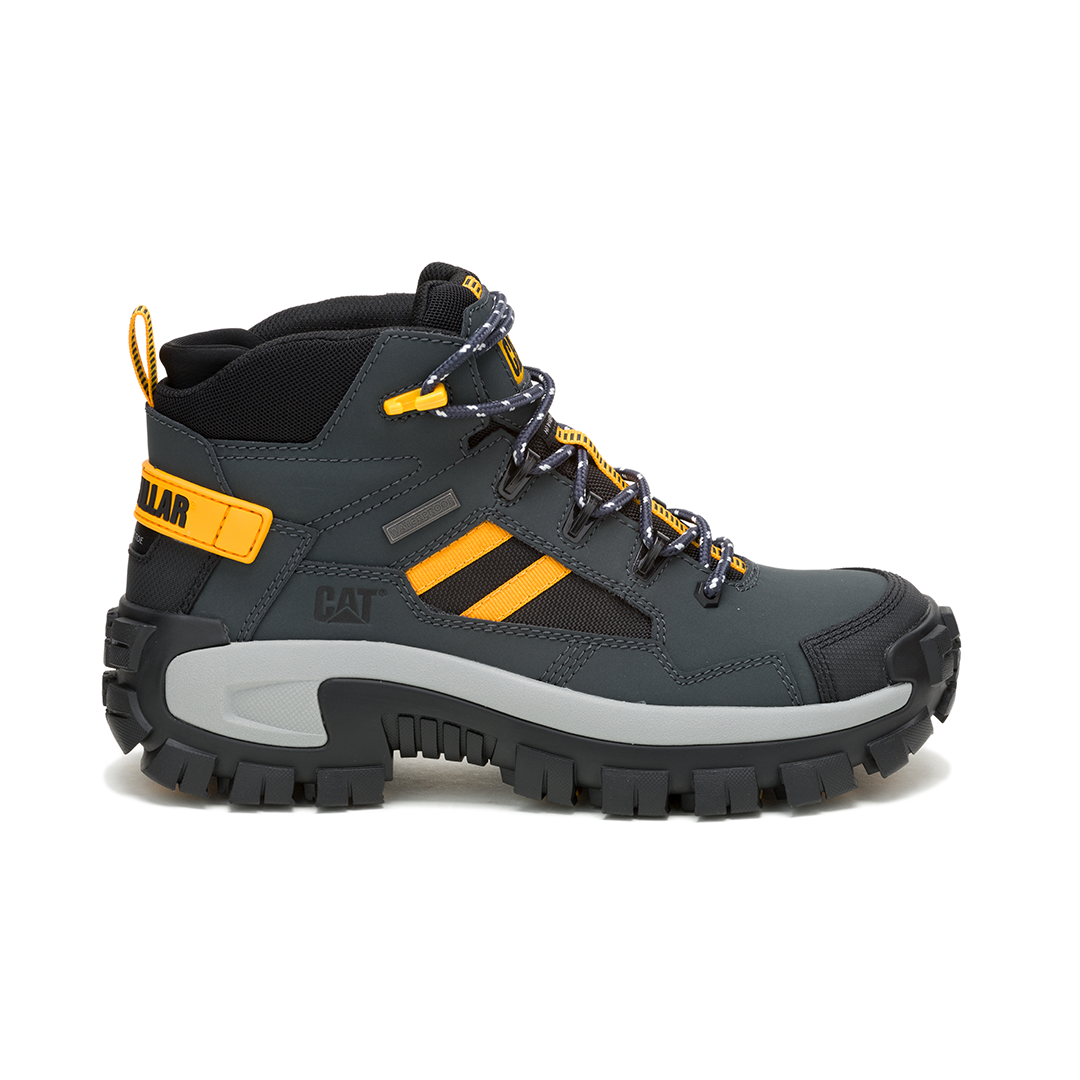 Caterpillar Men’s Invader Mid Vent WP Safety Work Boot – Dark Shadow