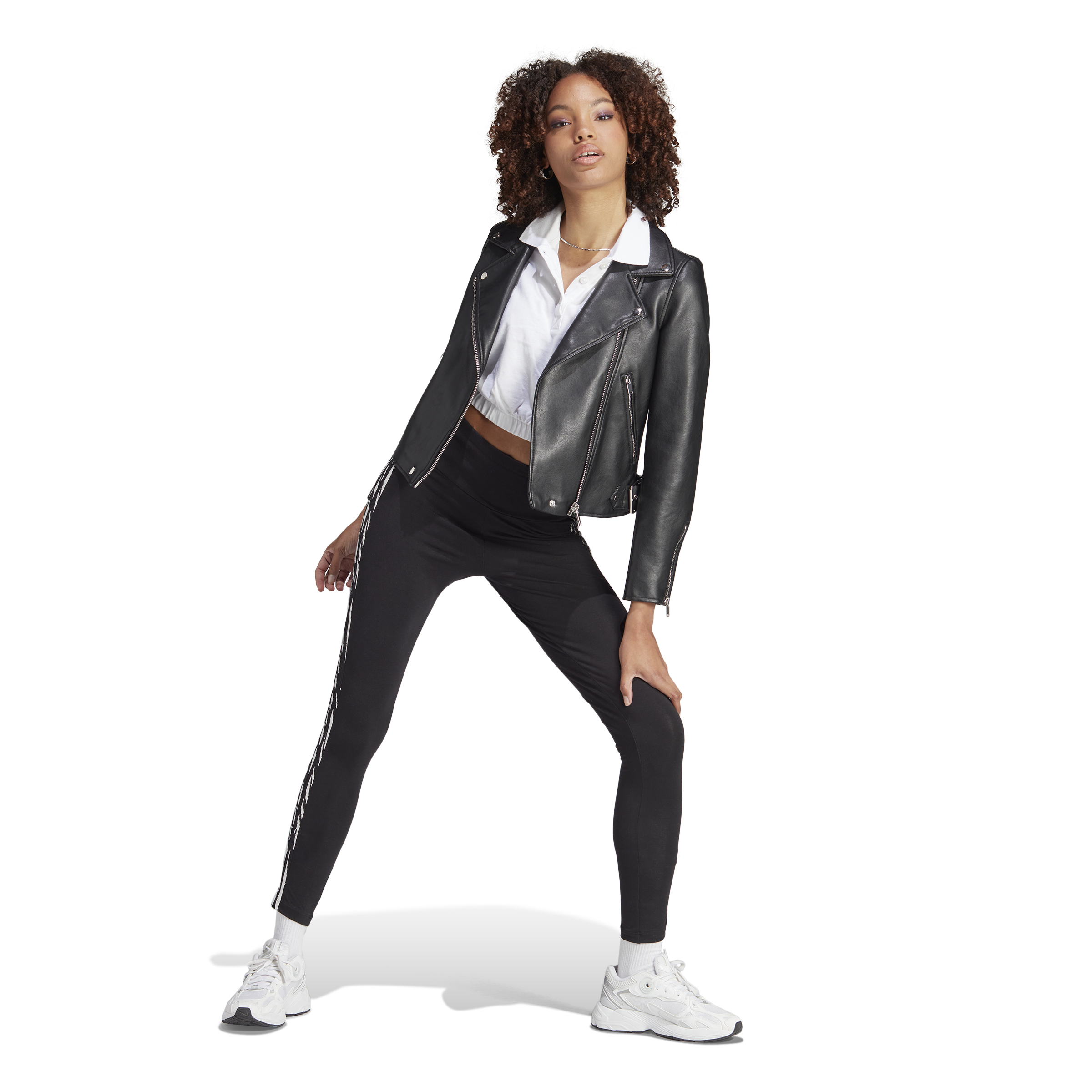 Adidas animal pants black for women