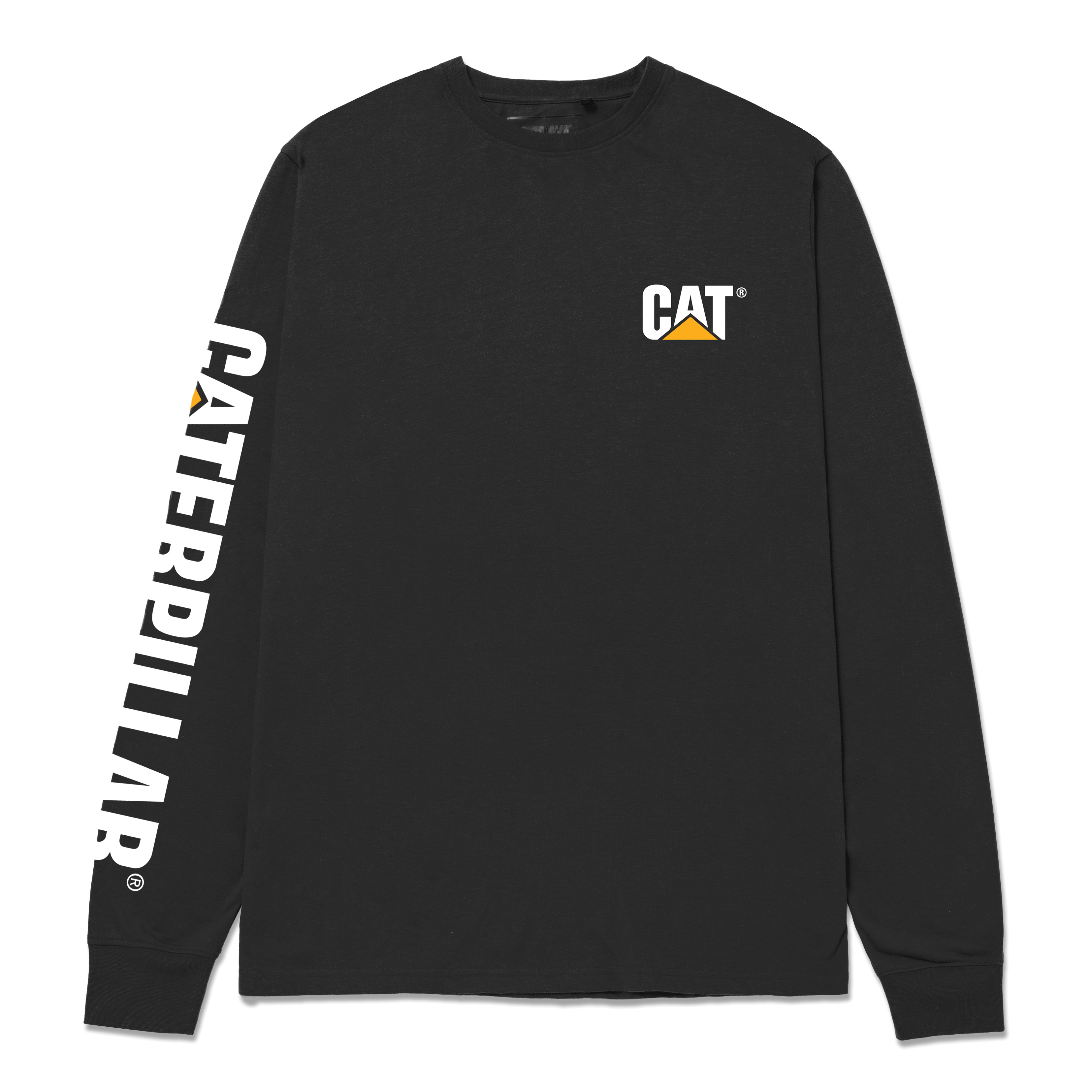 Caterpillar Men'S Trademark Long Sleeve T-Shirt Black Color