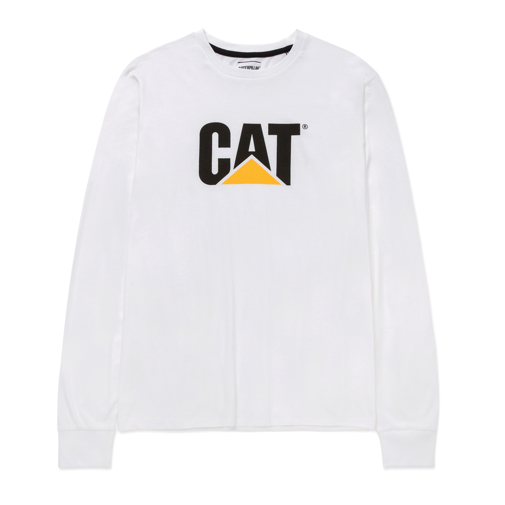 Cat-Original Fit L/S Logo Tee For Men