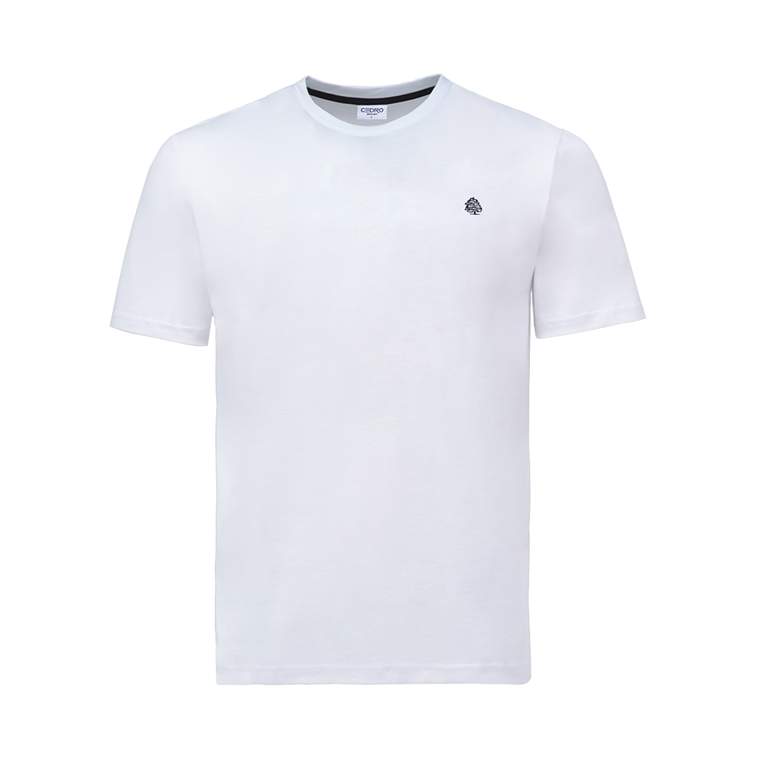 Cedro-Logo Tee White For Men