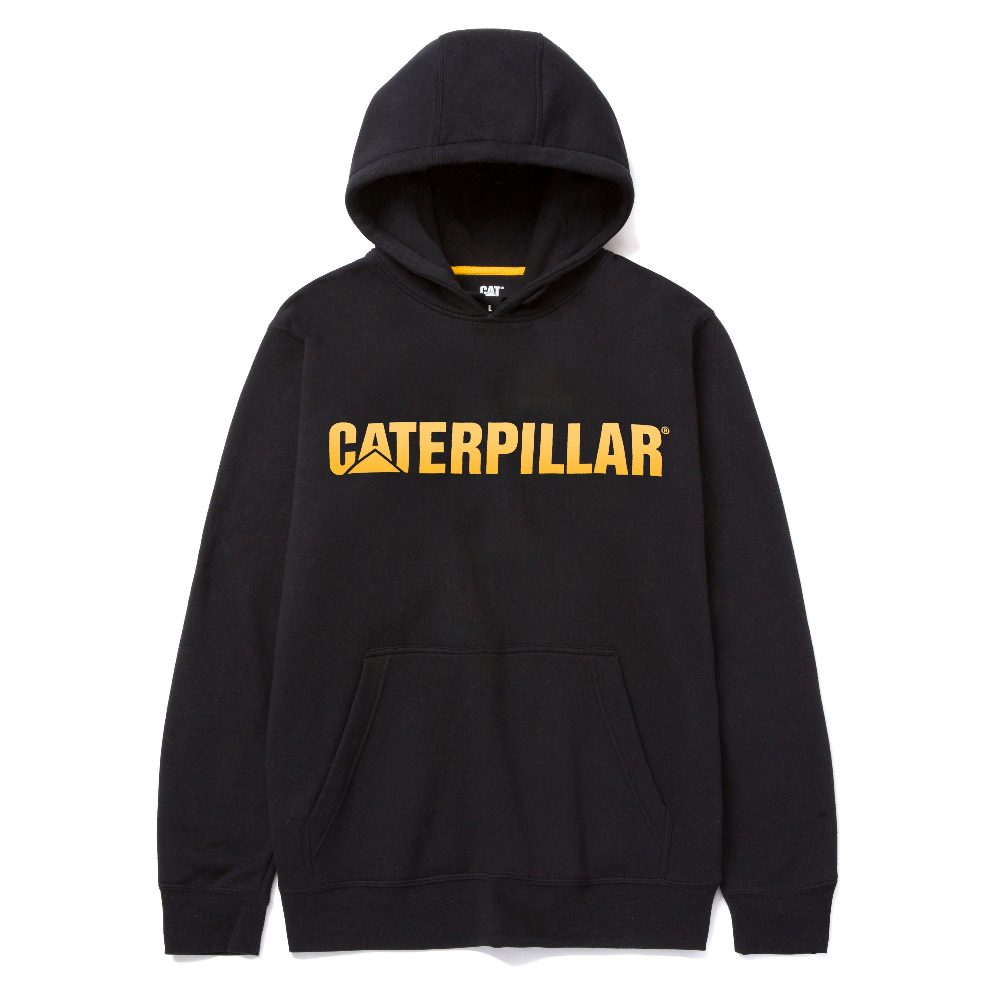 Cat-Midweight Trademark Hooded Sweatshirt Black For Men