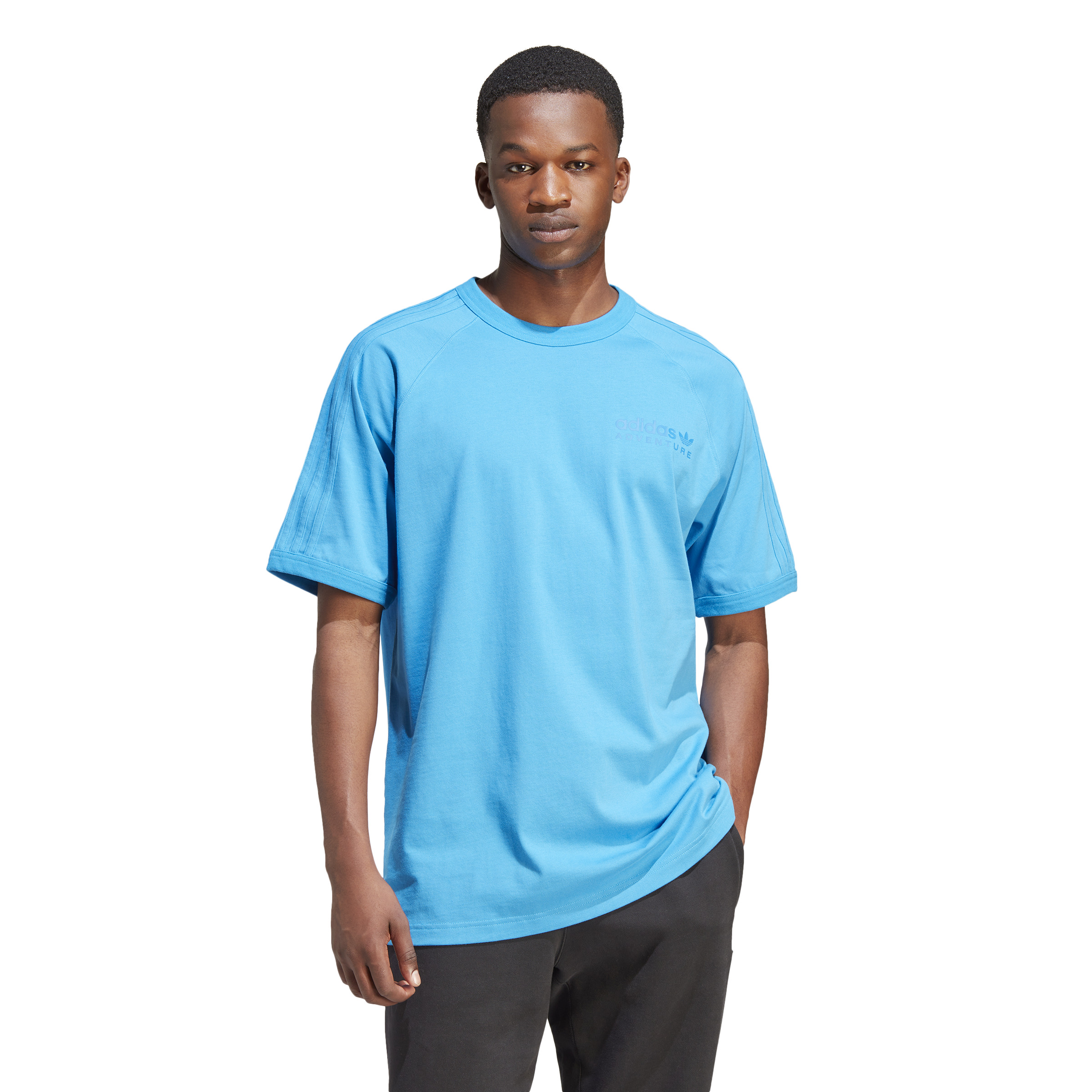 Adidas oversized T-shirt blue for men