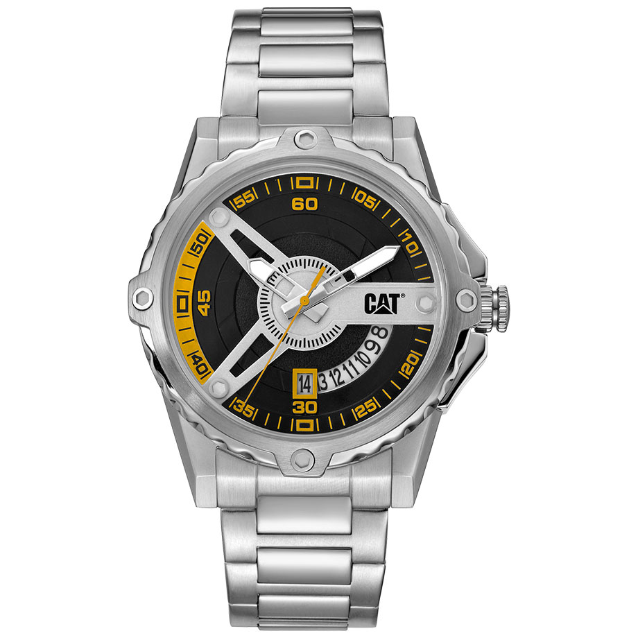 Cat watch steel case blk yello