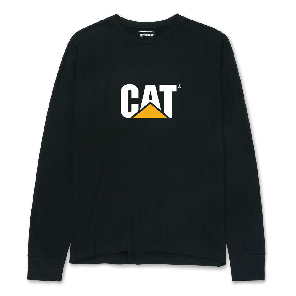 Cat-Original Fit L/S Logo Tee For Men