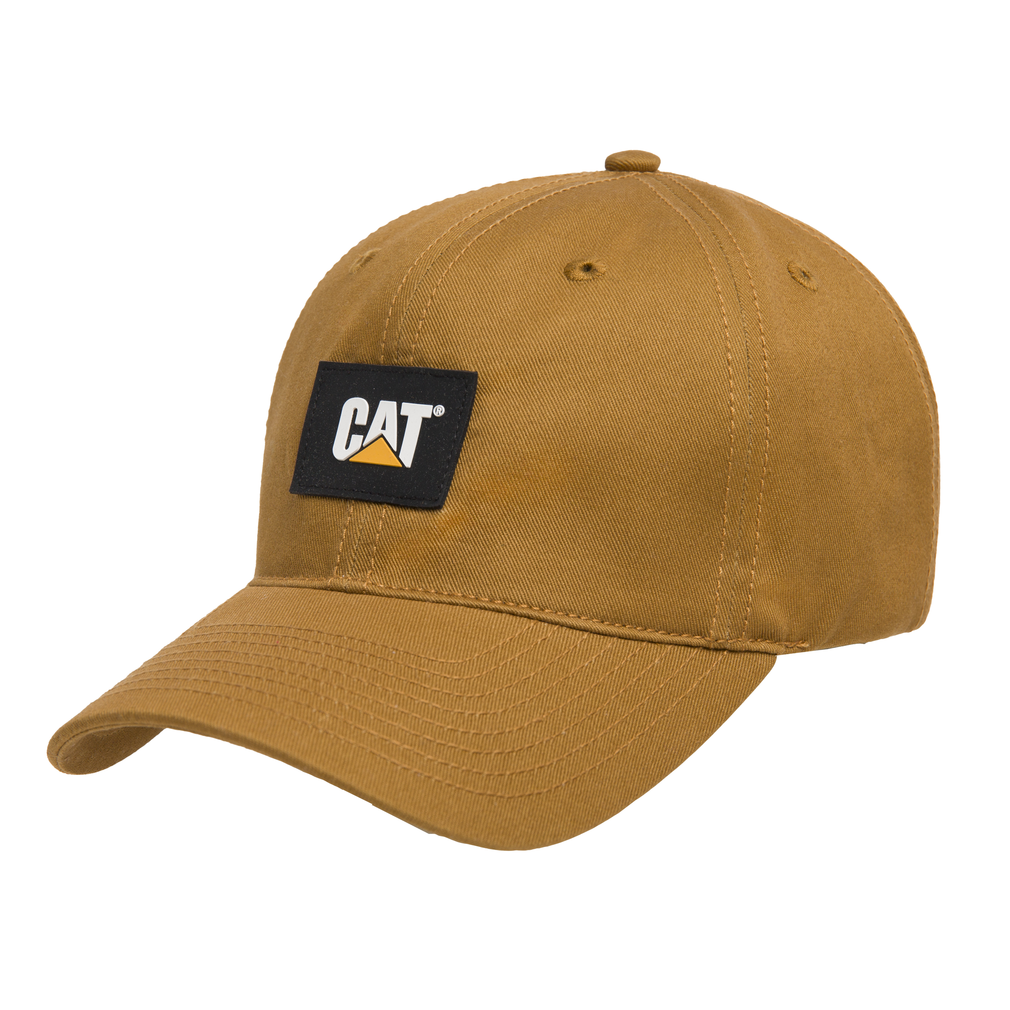 CAT-Logo Label Unstructured Cap For Men