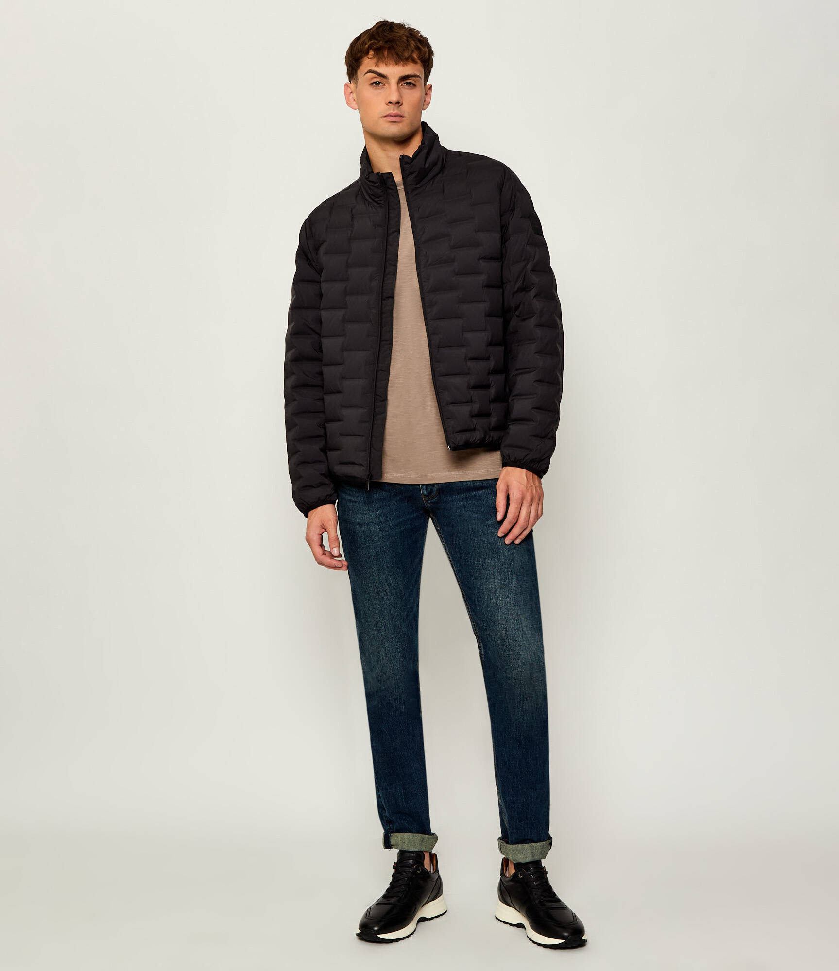 Calvin Klein-Long Sleeve Lightweight Pre-Quilted Packable Puffer