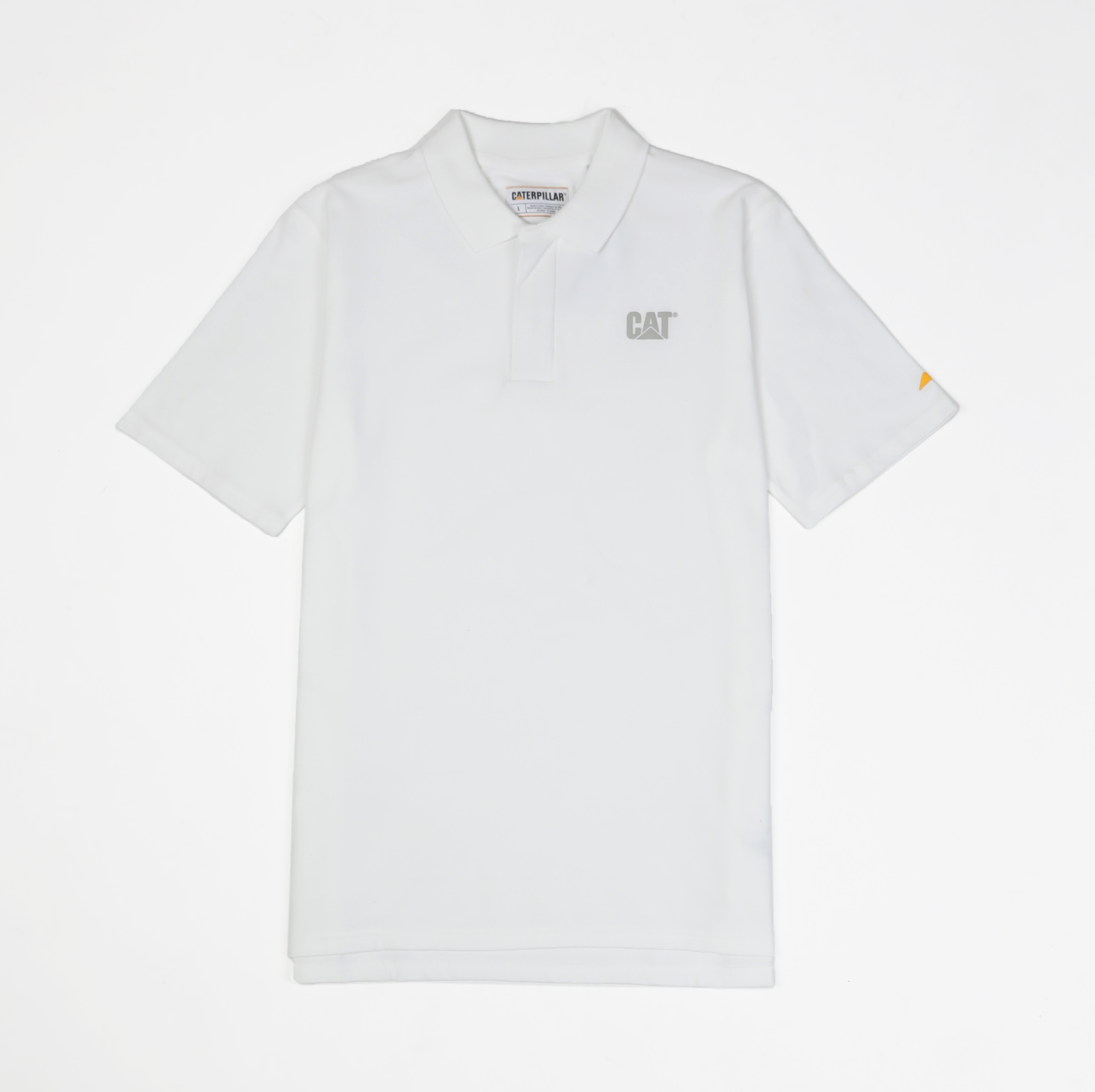 Caterpillar Men'S Polo T-Shirt Short Sleeve White Color