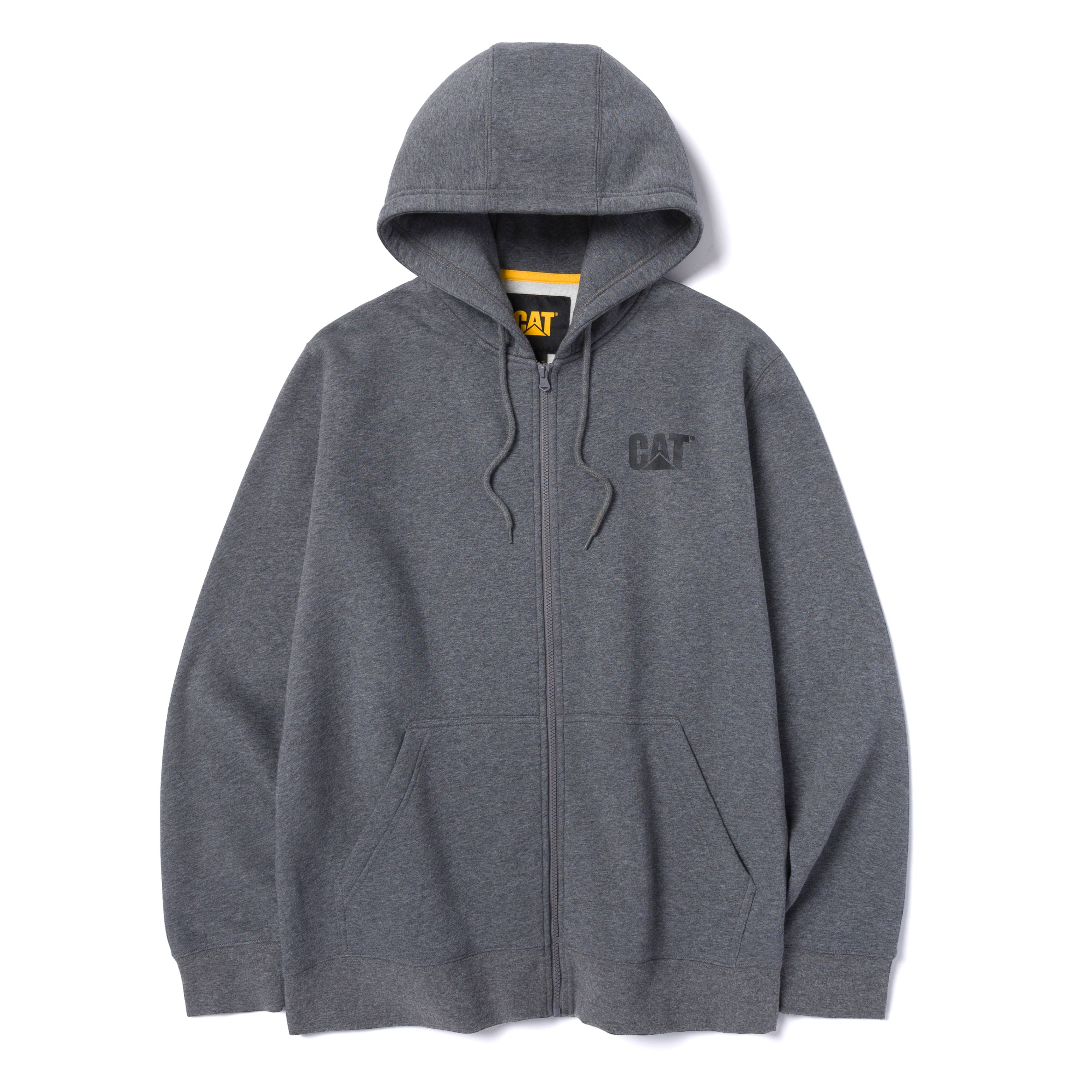 Cat-Midweight Full Zip Sweatshirt Dark Heather Grey For Men