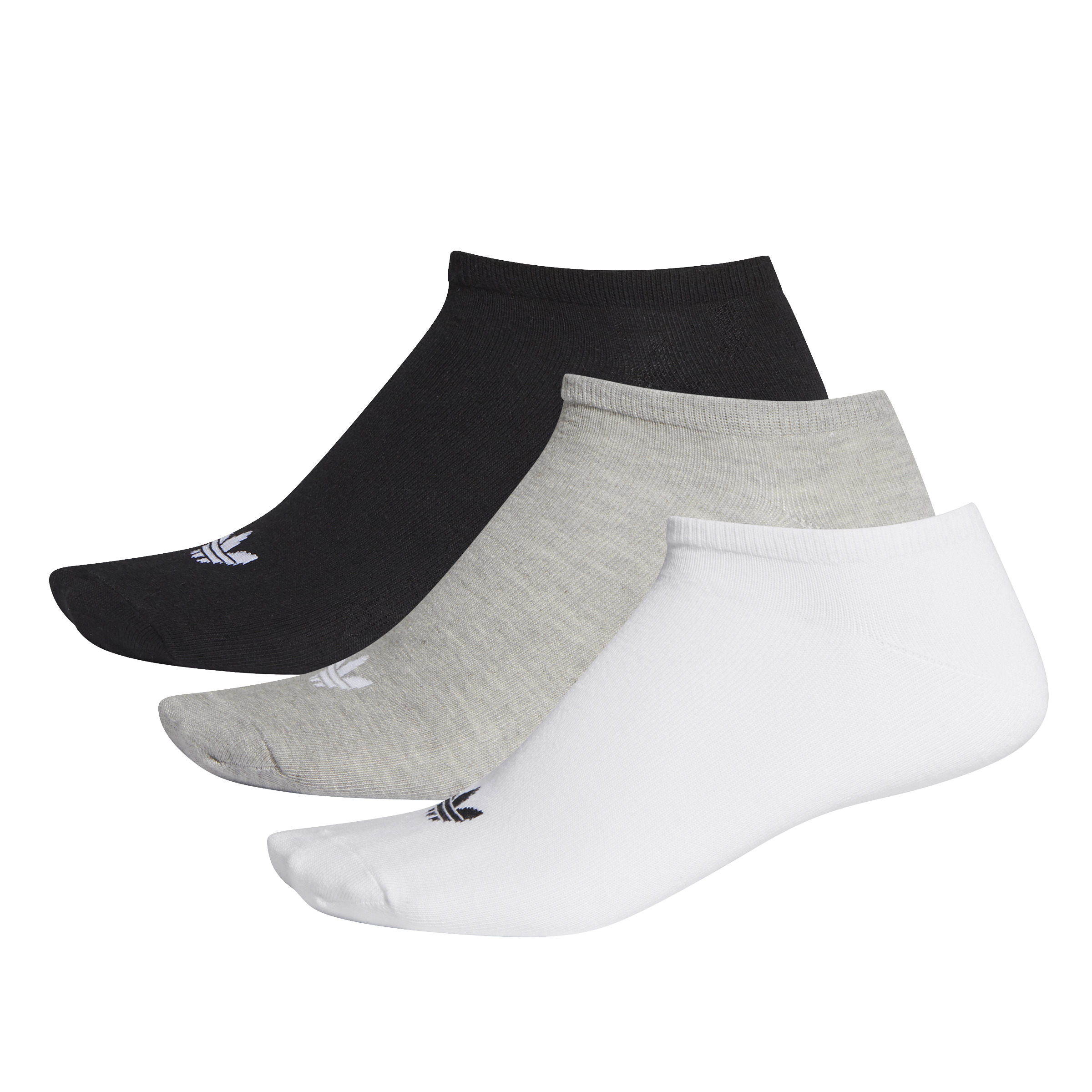 Adidas three pairs of Trav Liner socks in different colors for unisex