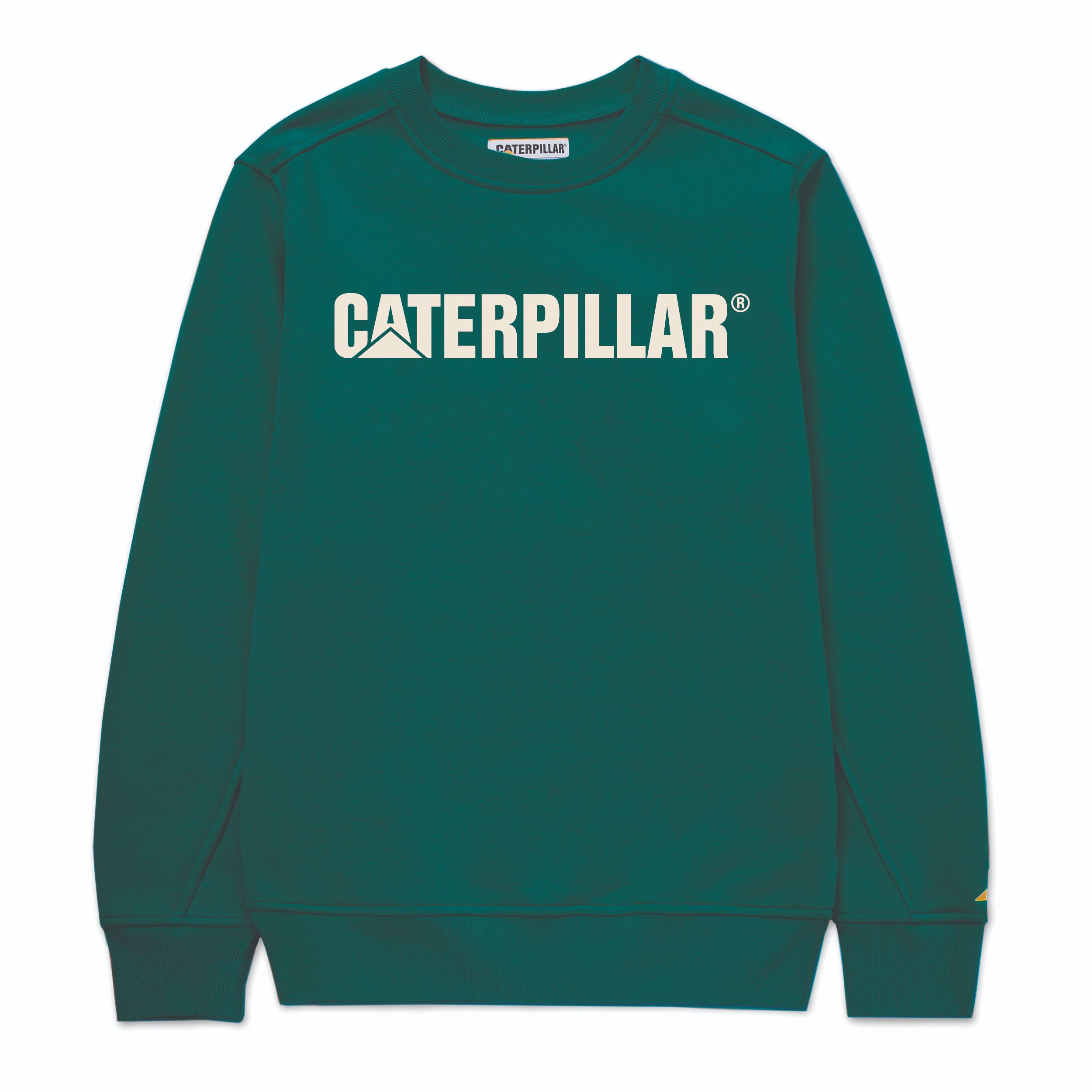 Cat-Logo Crewneck Sweatshirt Juniper Pristine For Men