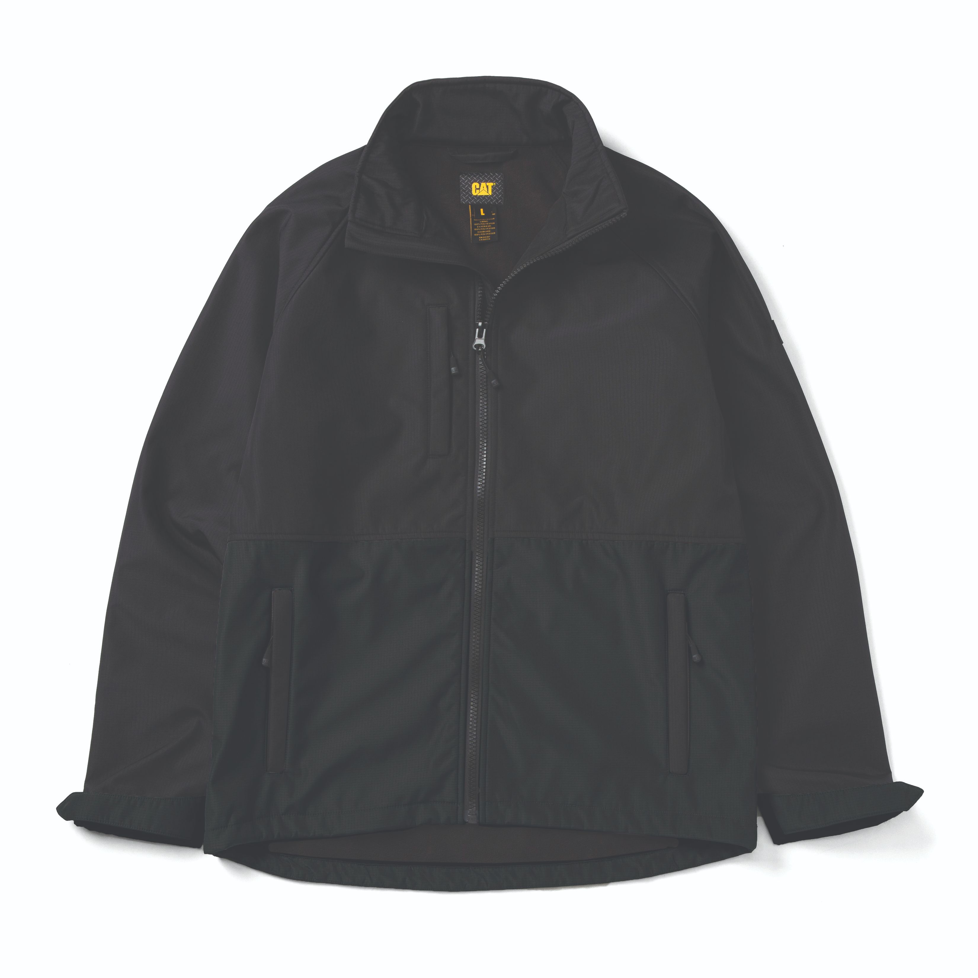Cat-Ripstop Softshell Jacket Black For Men