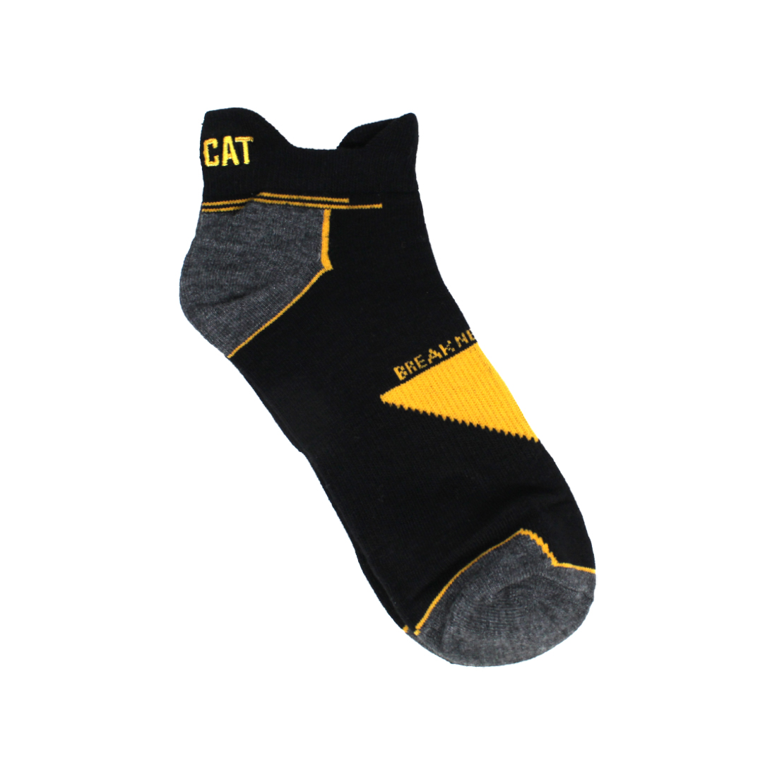 Cat- Foundation Coolmax Ankle Socks Pitch Black For Men
