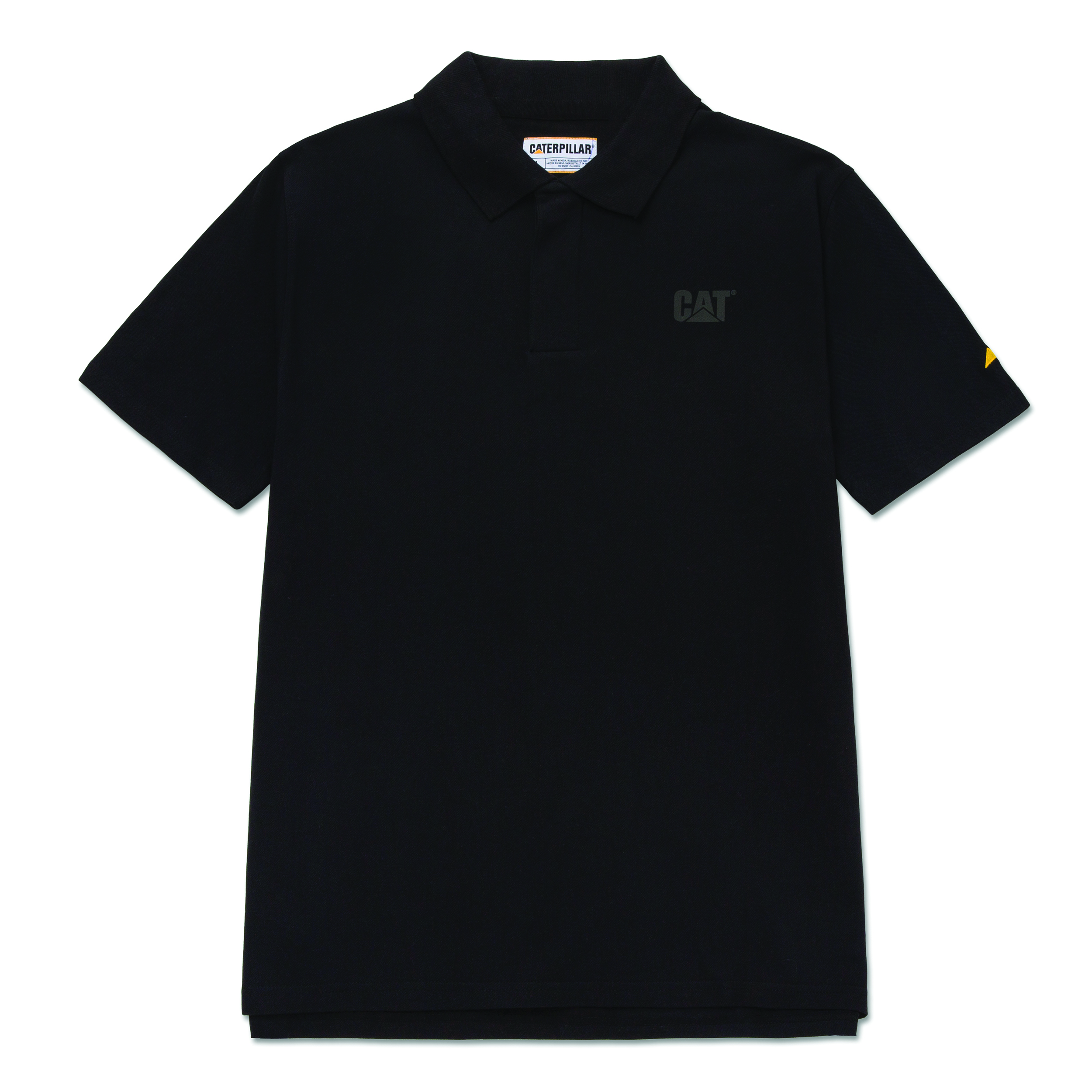 Caterpillar Men'S Polo T-Shirt Short Sleeve Black