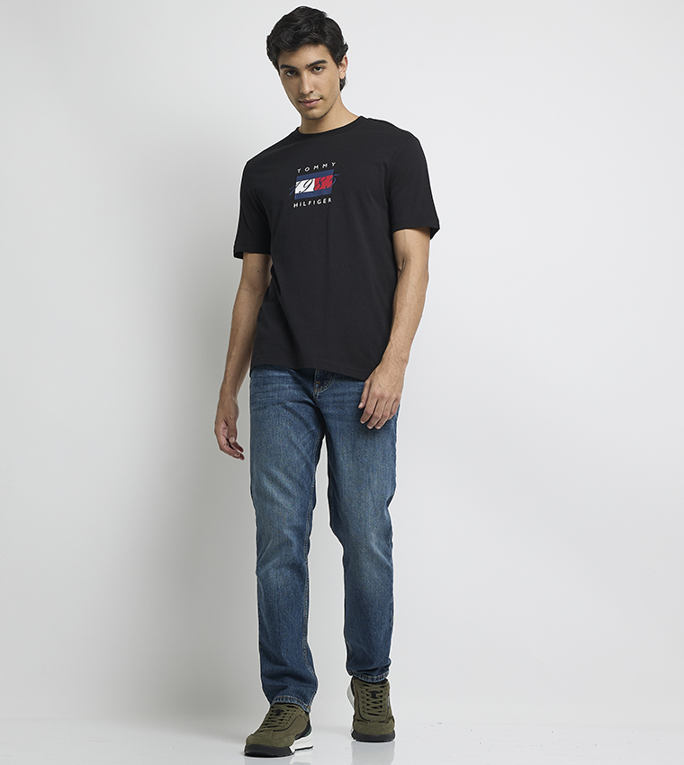 Men’s Linear Flag Graphic Jersey T‑Shirt