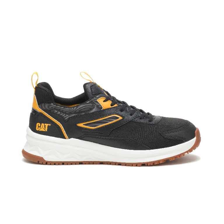 Cat-Streamline Runner CCT Safety Shoes Blk/Yello For Men