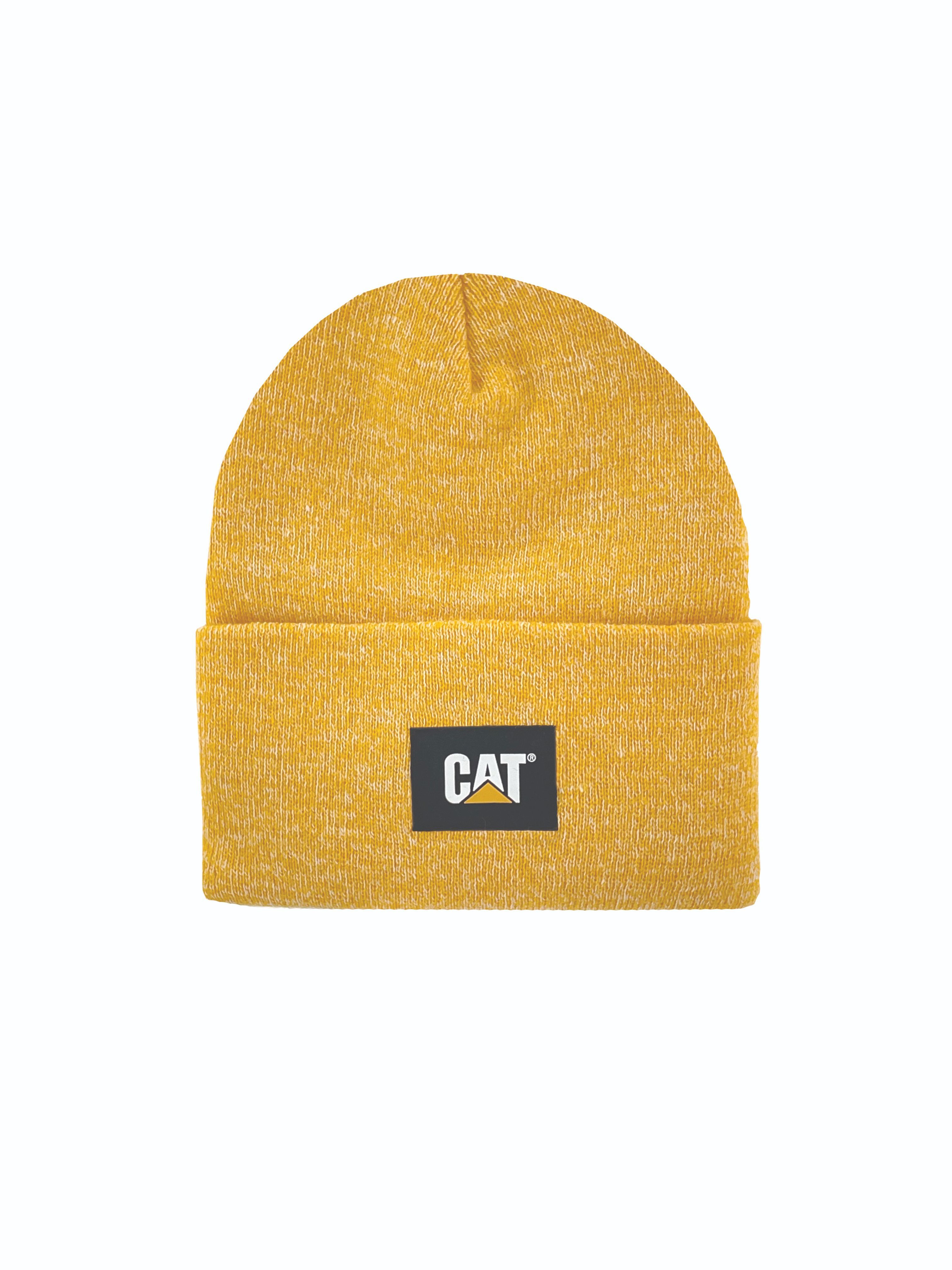 Cat- Label Cuff Beanie Yellow Cream For Men