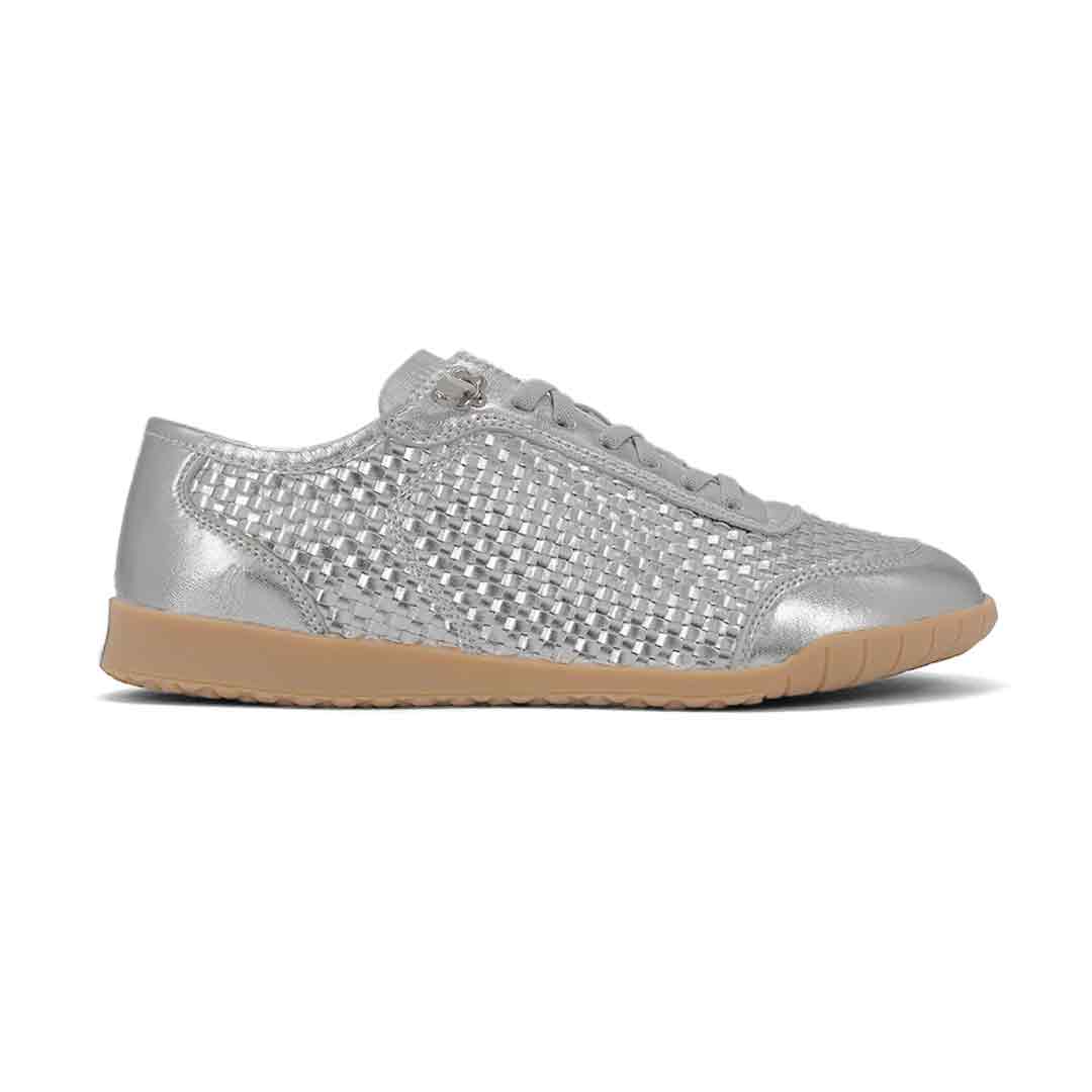 Hush Puppies-Metallic Woven Sneakers For Women