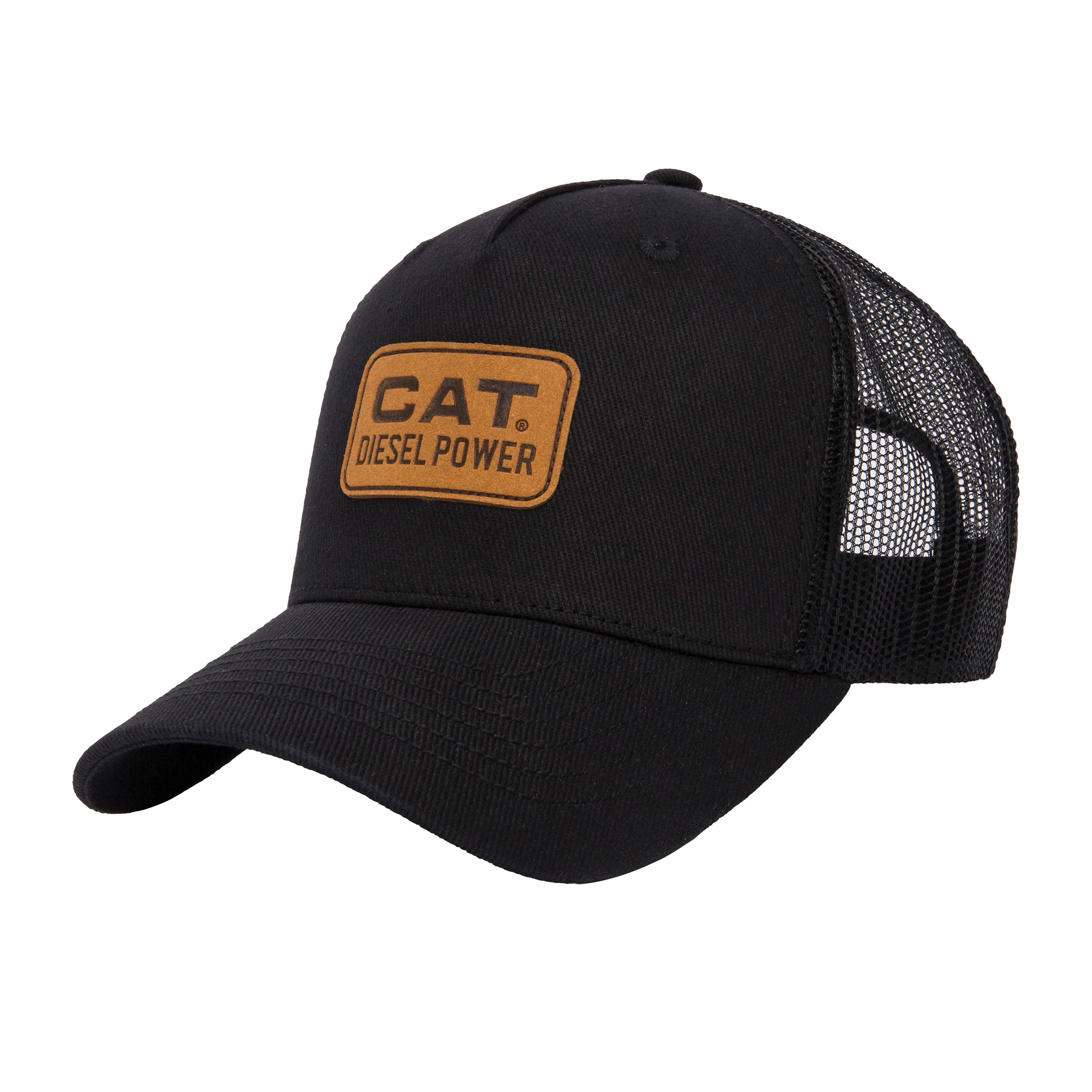CAT-Diesel Power Leather Cap For Men