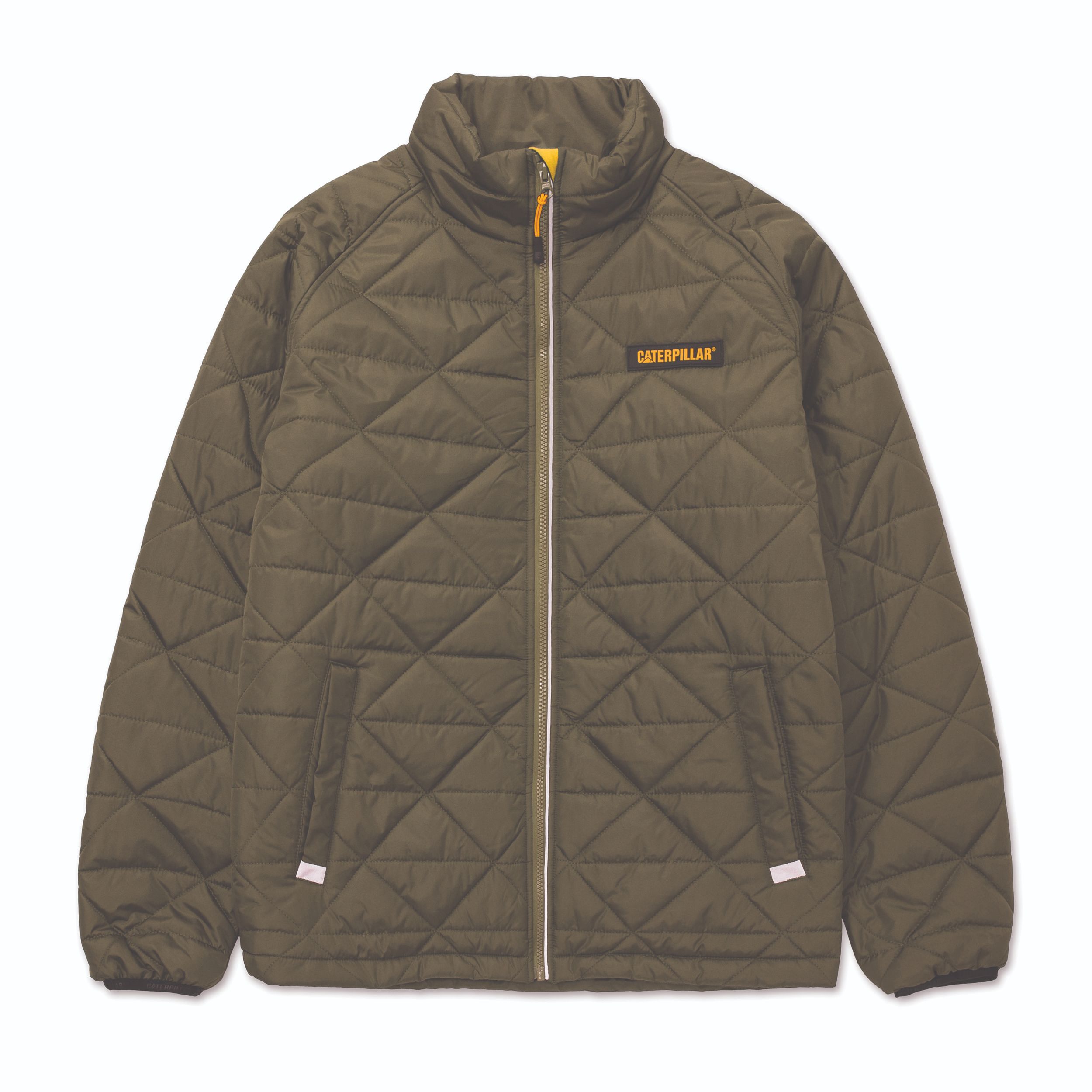 Cat-Mediumweight Insulated Triangle Quilted Jacket Dusty Olive