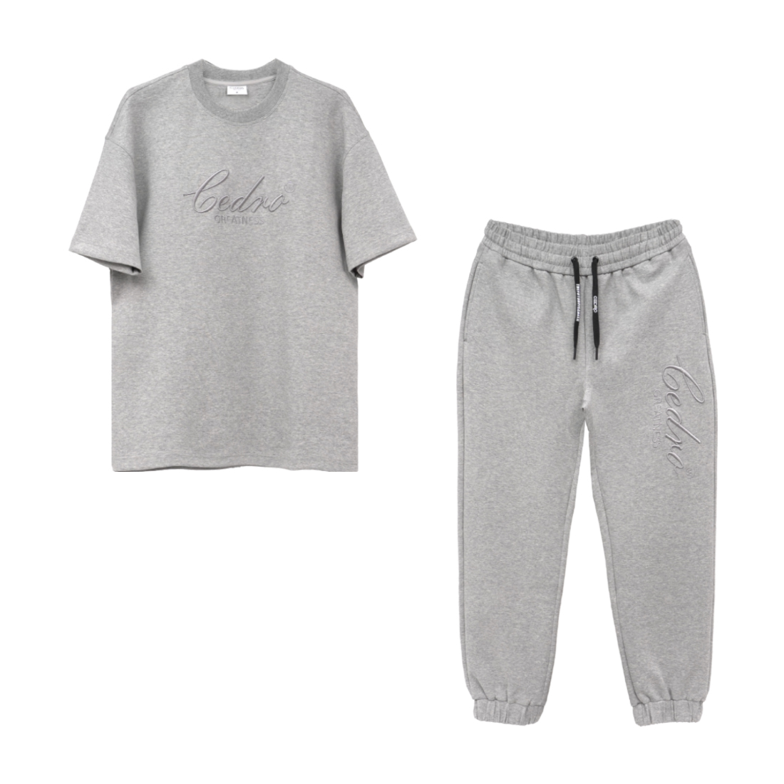 Cedro- Oversize Logo Tee & Pants For Men