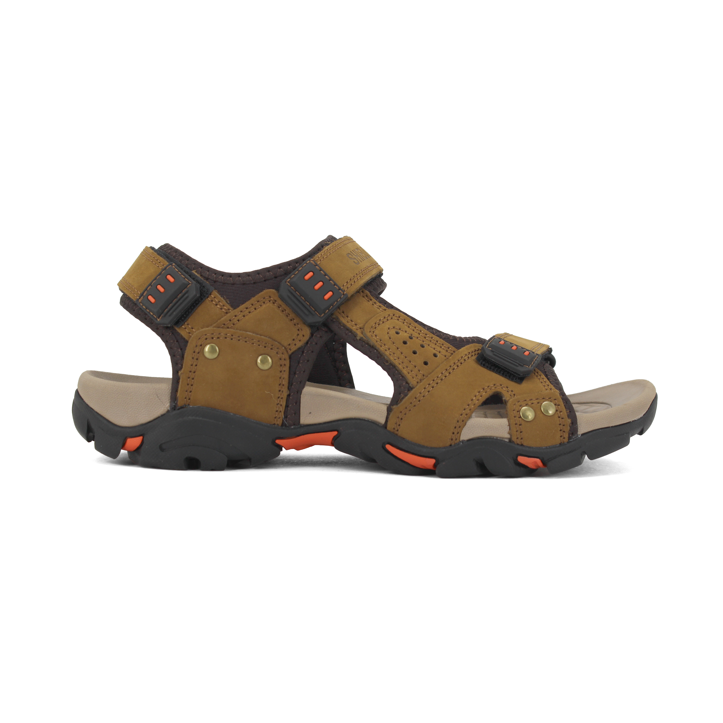 Shield-Flexion Mens Sandals/Brown