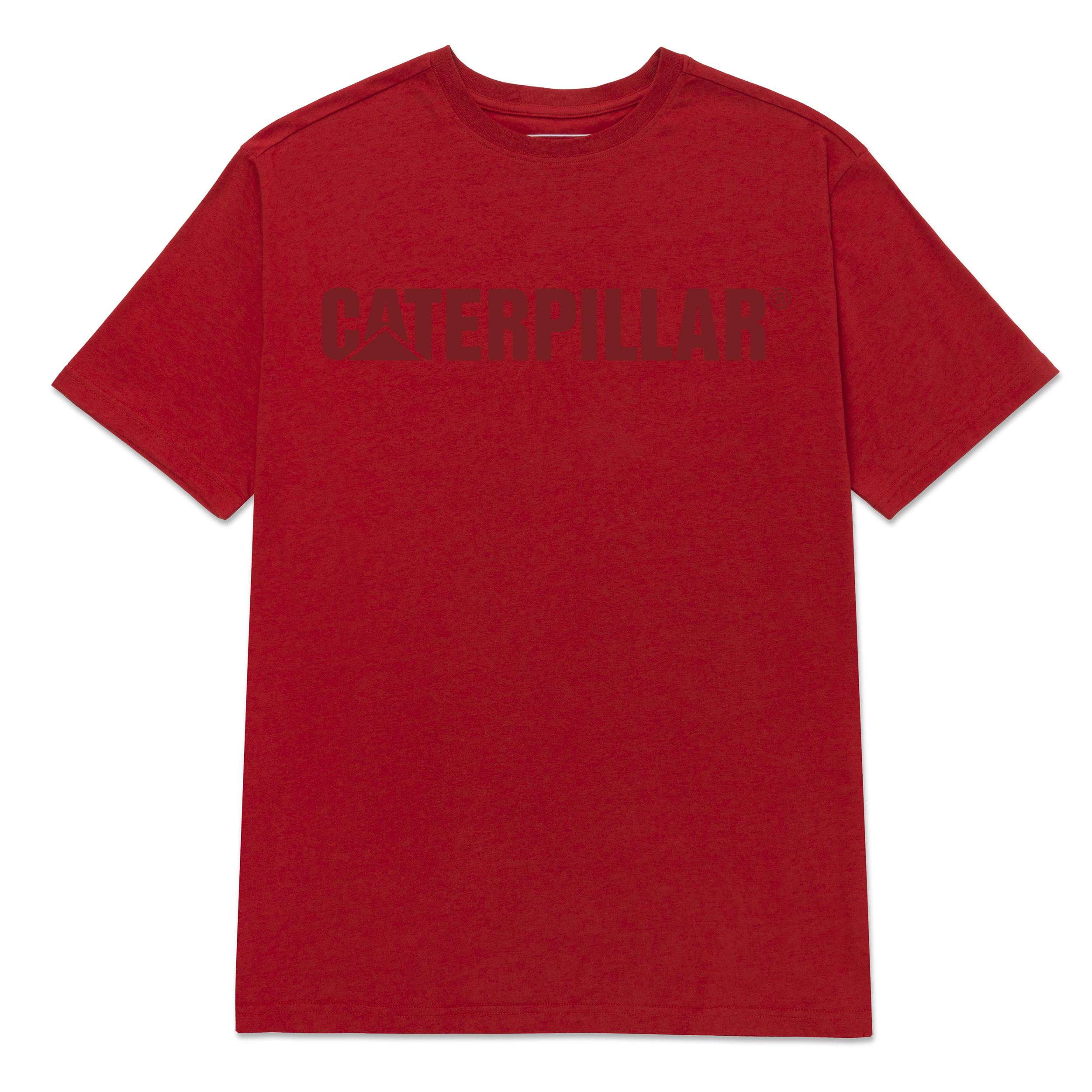 Caterpillar Men'S Logo Short Sleeve T-Shirt Red Color