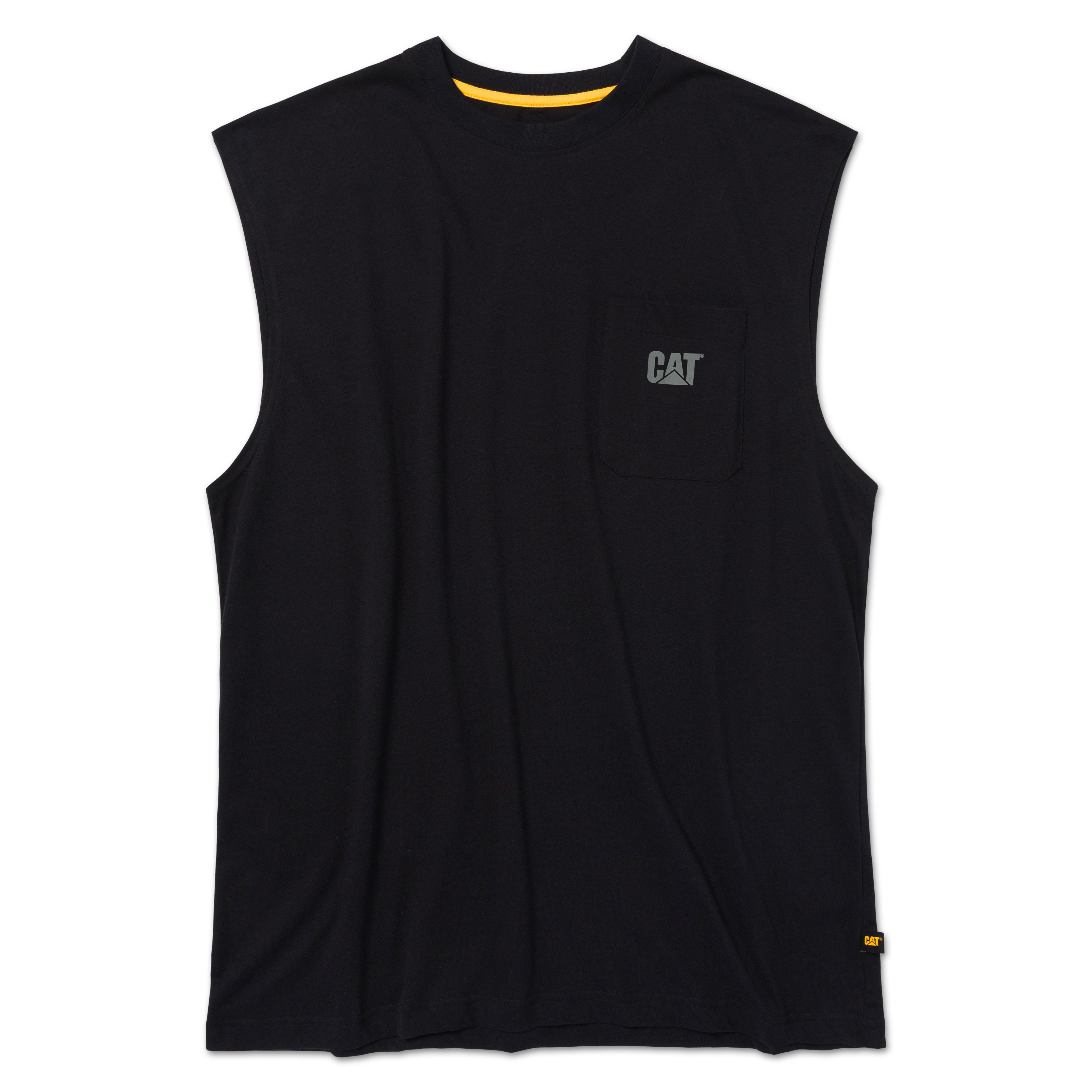 CAT-Tough Cut Sleeveless Pocket Tee For Men