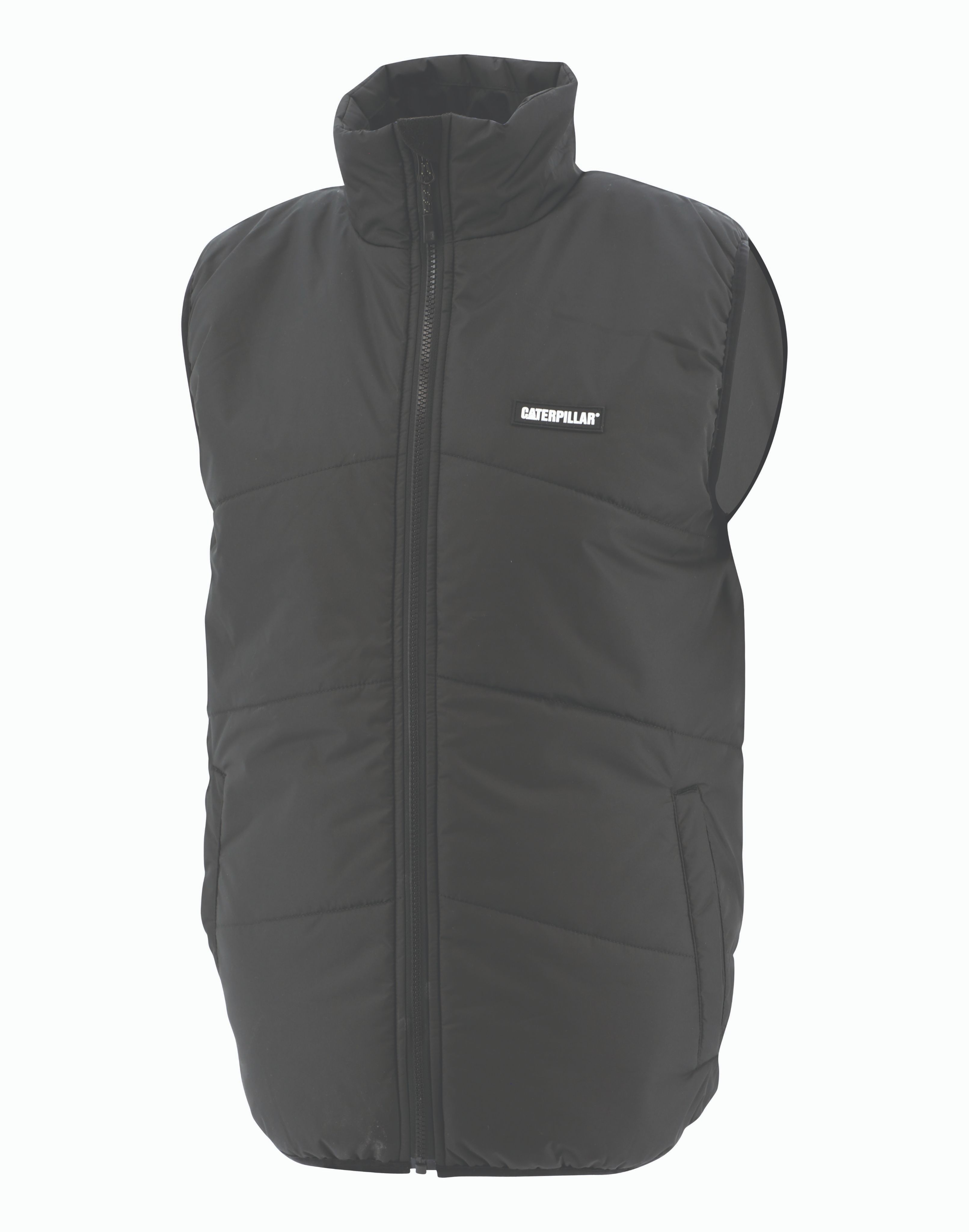 Cat-Foundation Chevron Insulated Vest Pitch Black For Men