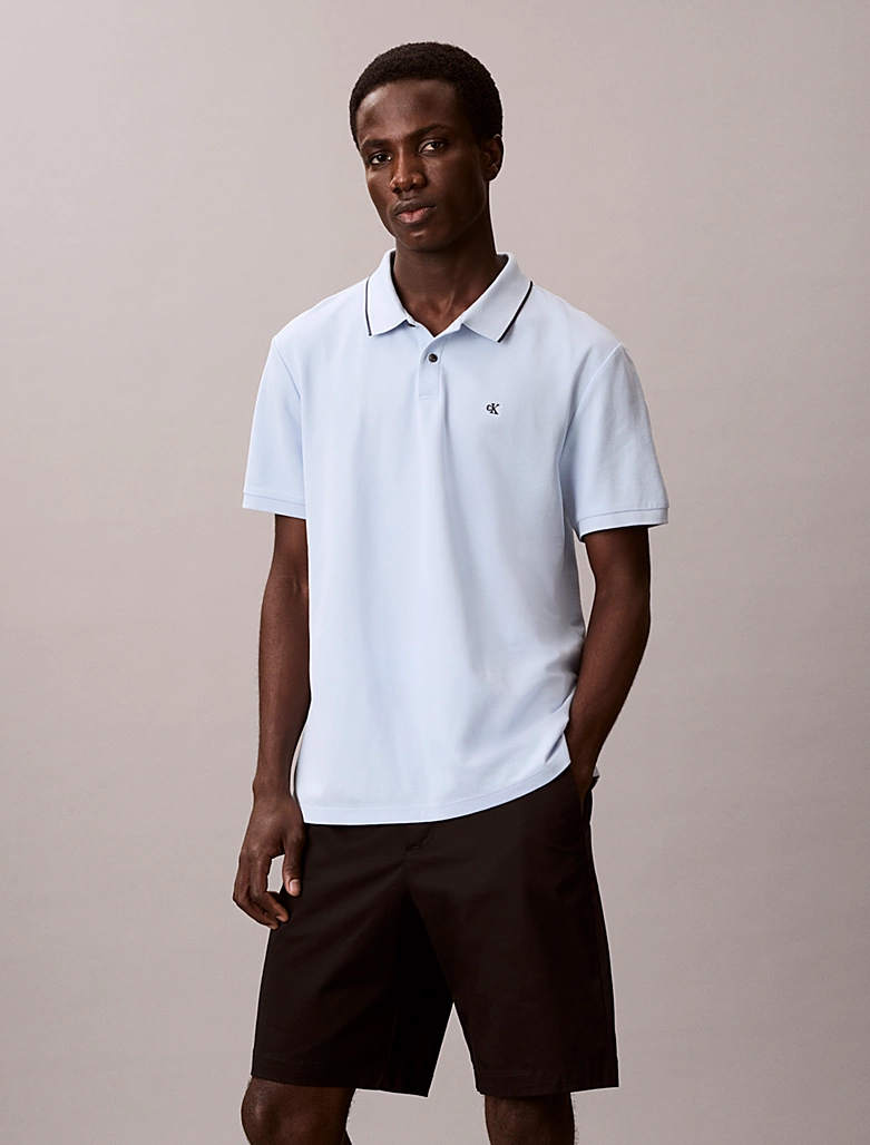 Calvin Klein-Ss Refined Pique Tipped Classic